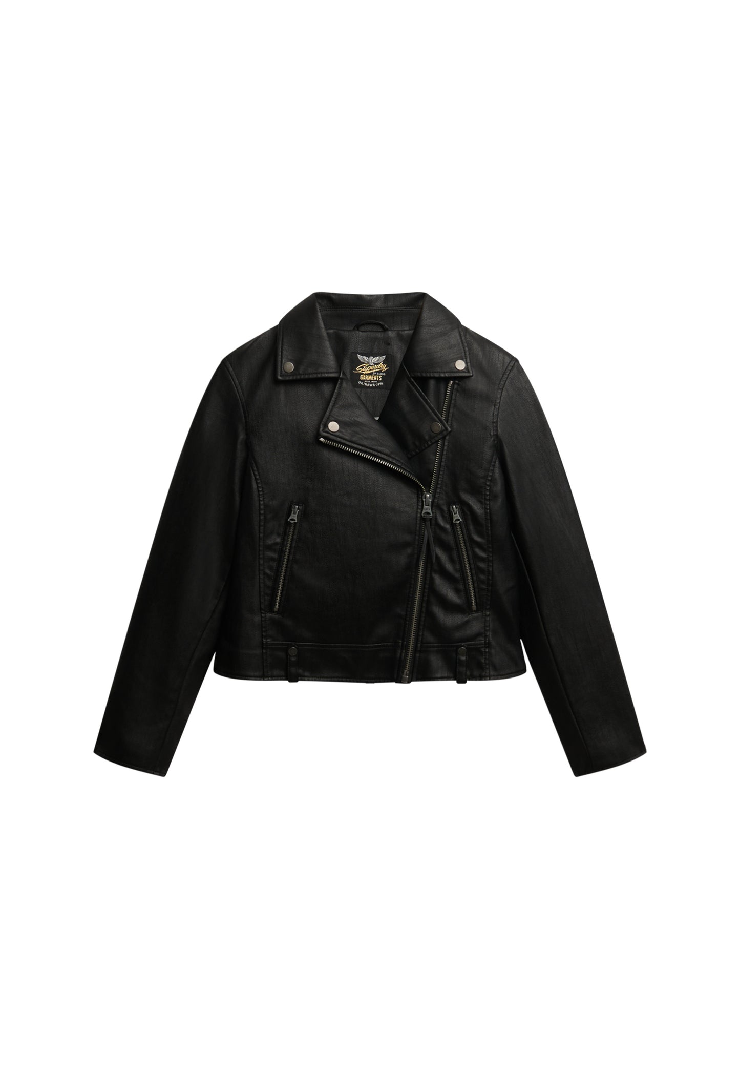 Classic Faux Leather Biker (8)