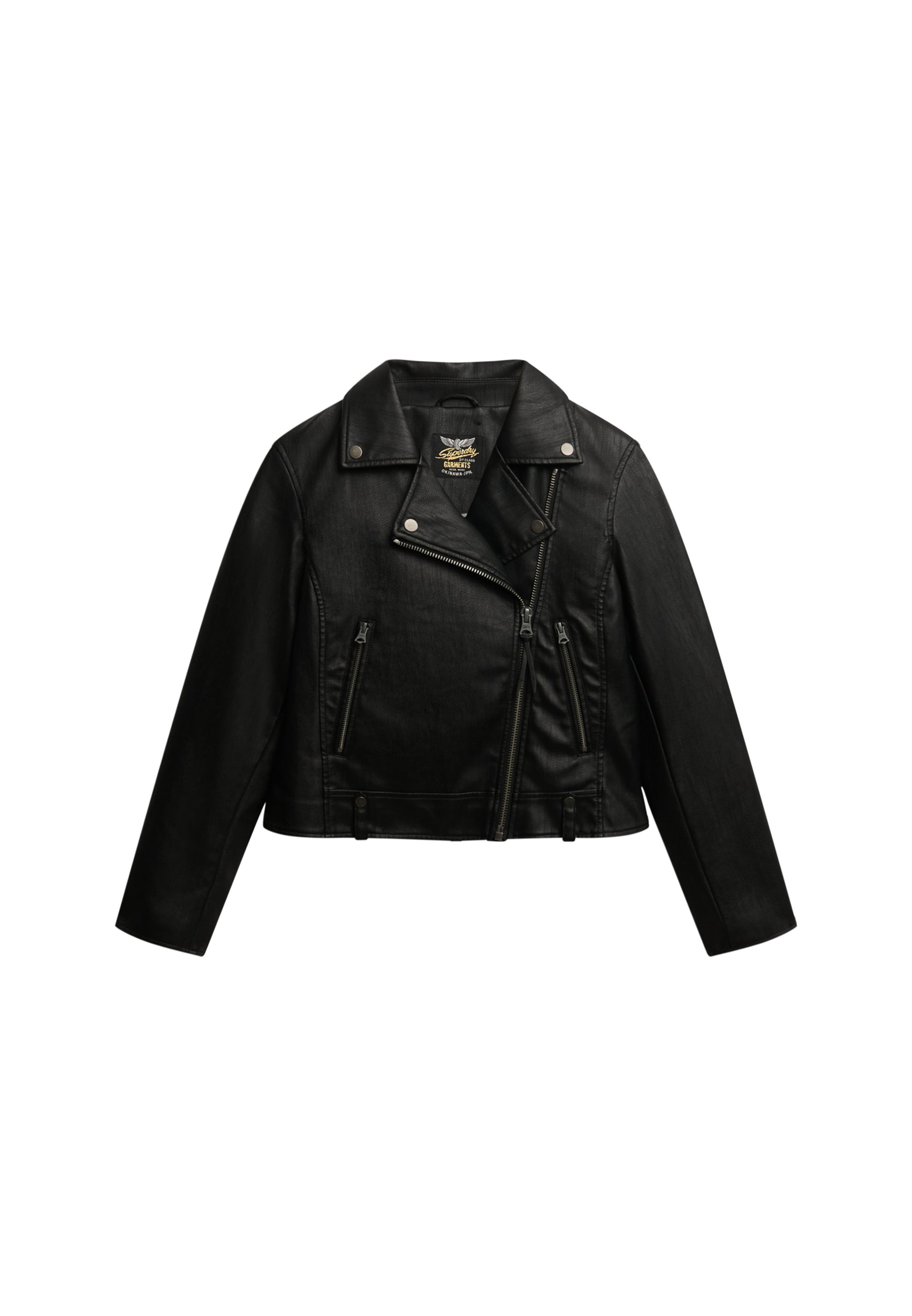 Classic Faux Leather Biker (8)