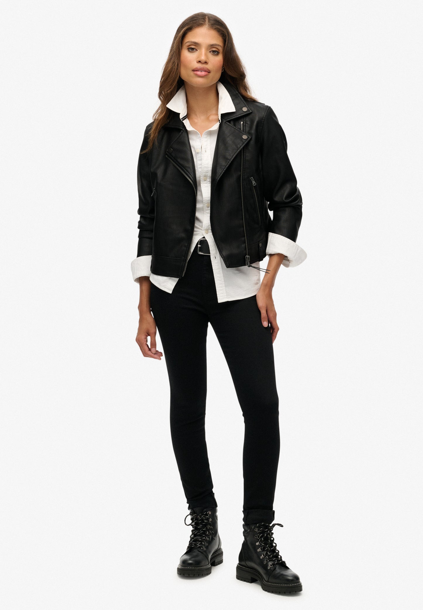 Classic Faux Leather Biker
