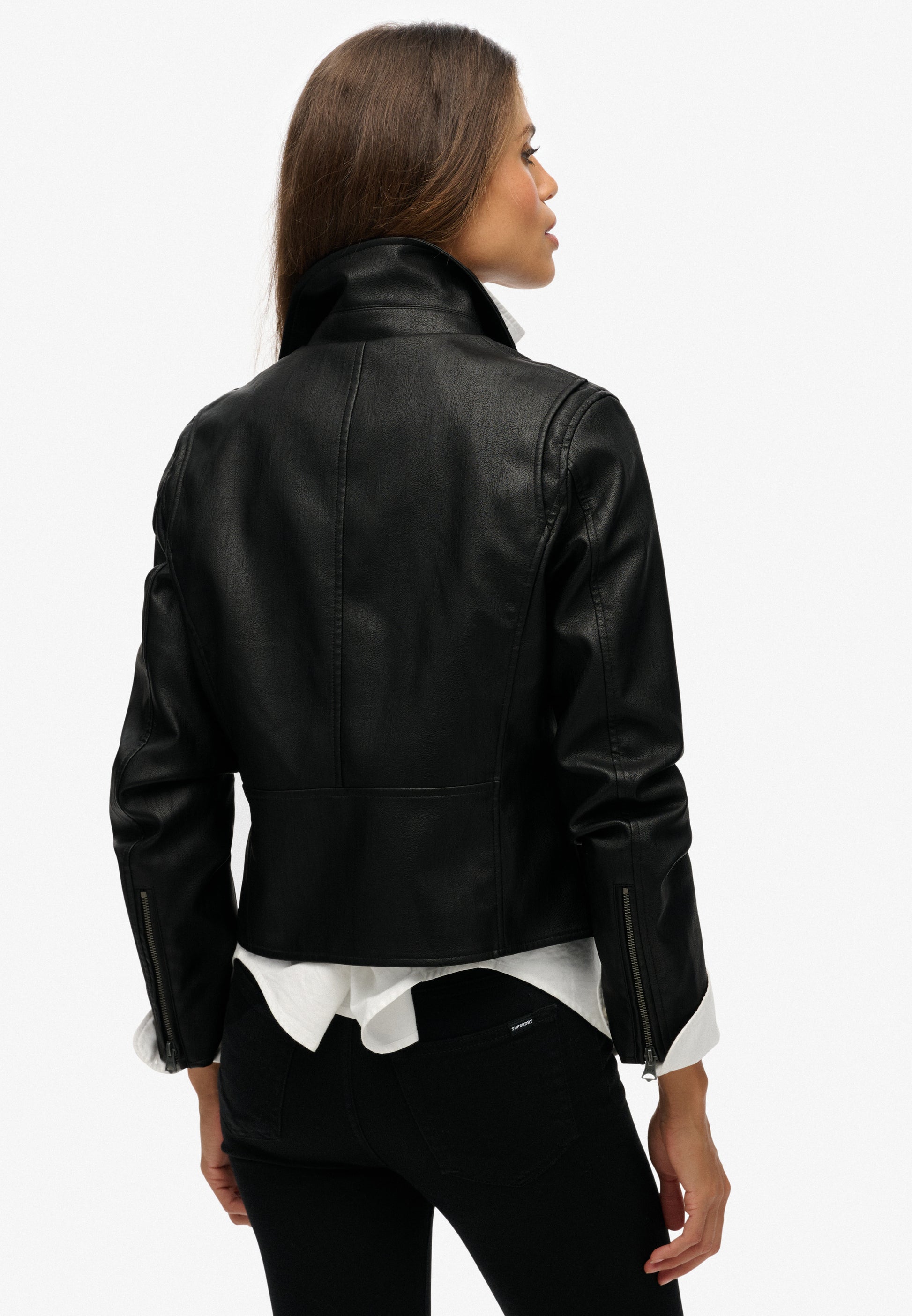 Classic Faux Leather Biker (2)