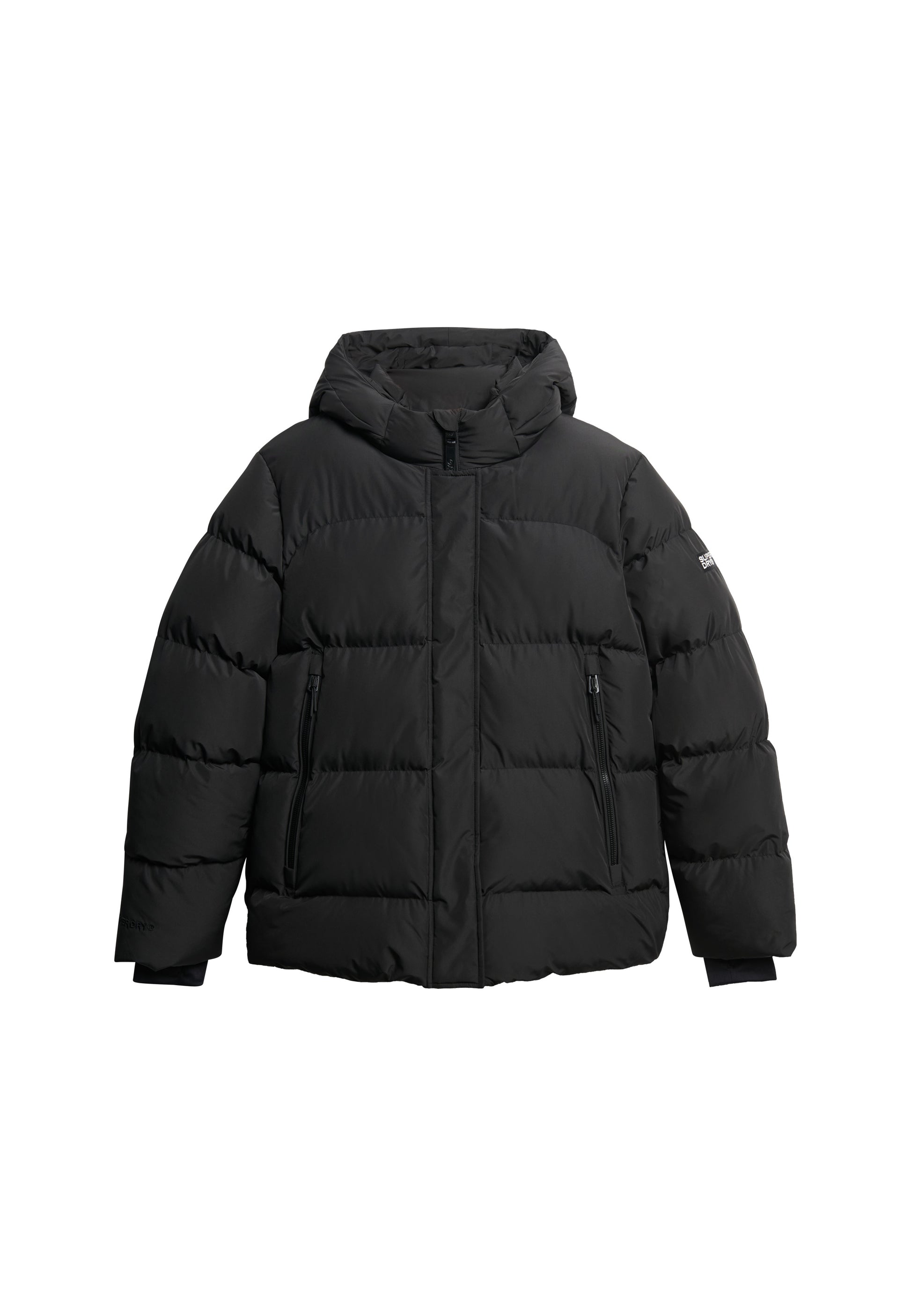 Hooded Mid Length Sports Puffer Jacket (7)