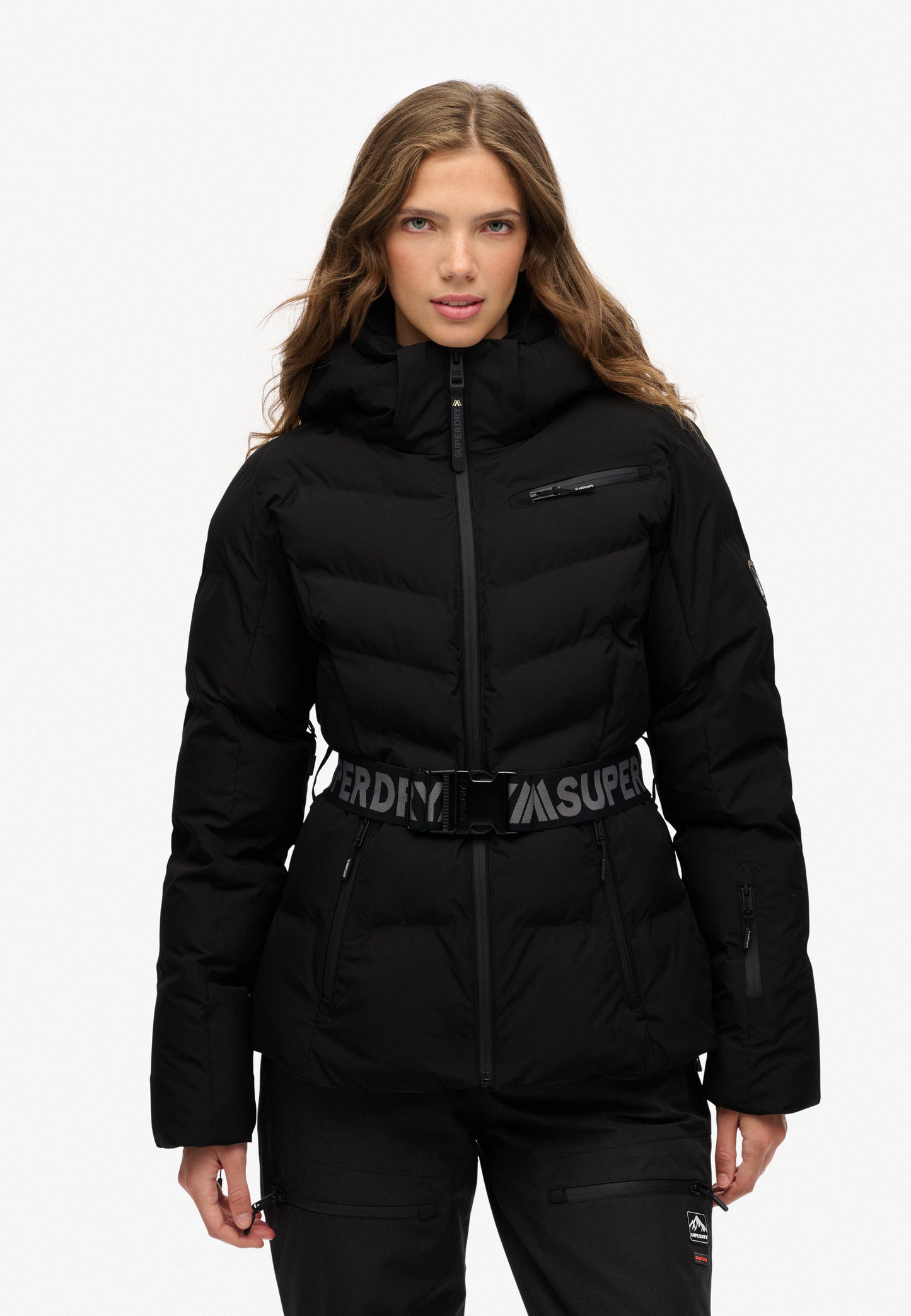 Luxe Belted Ski Padded Jacket