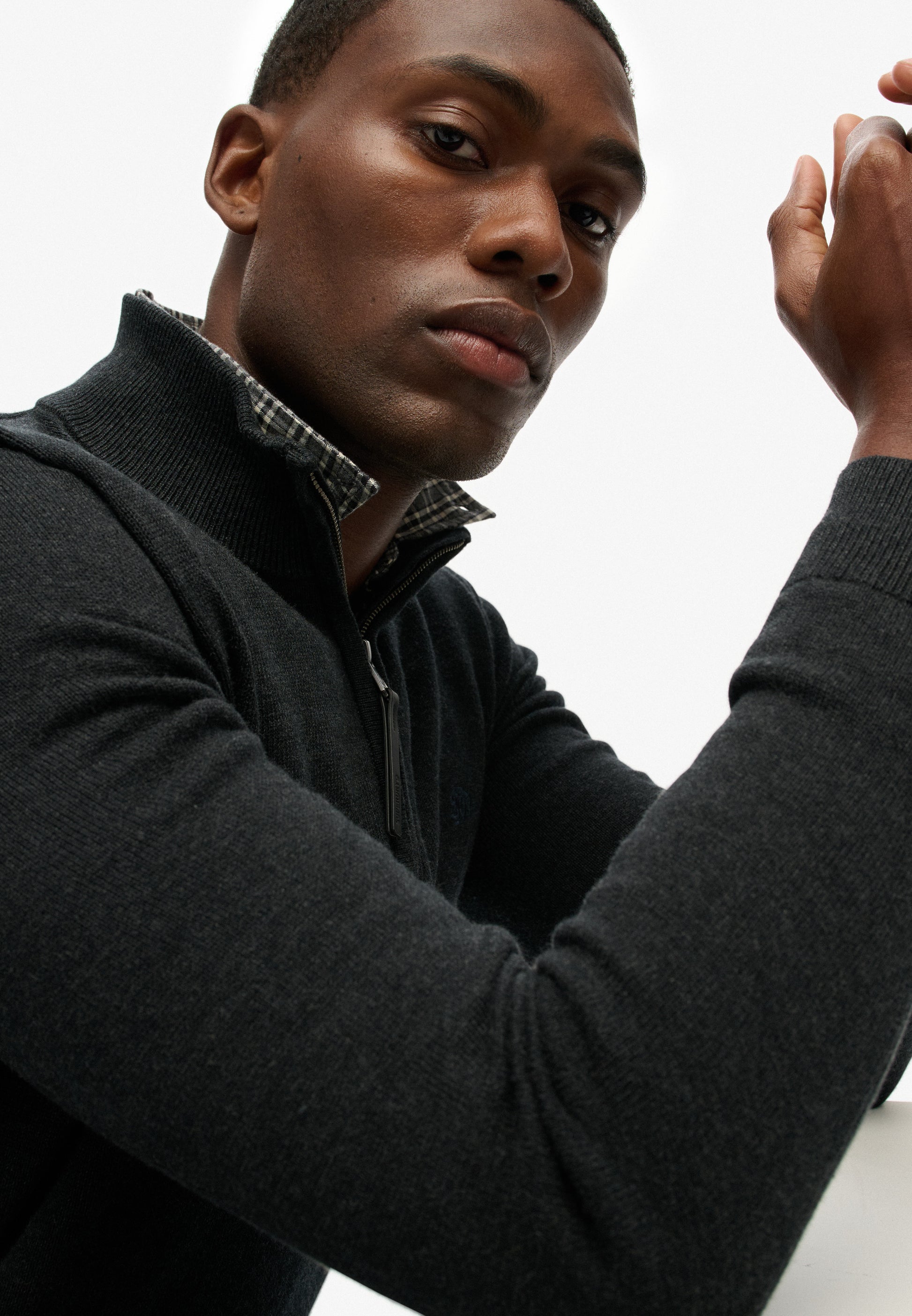 Essentials Cotton Half Zip Jumper (4)