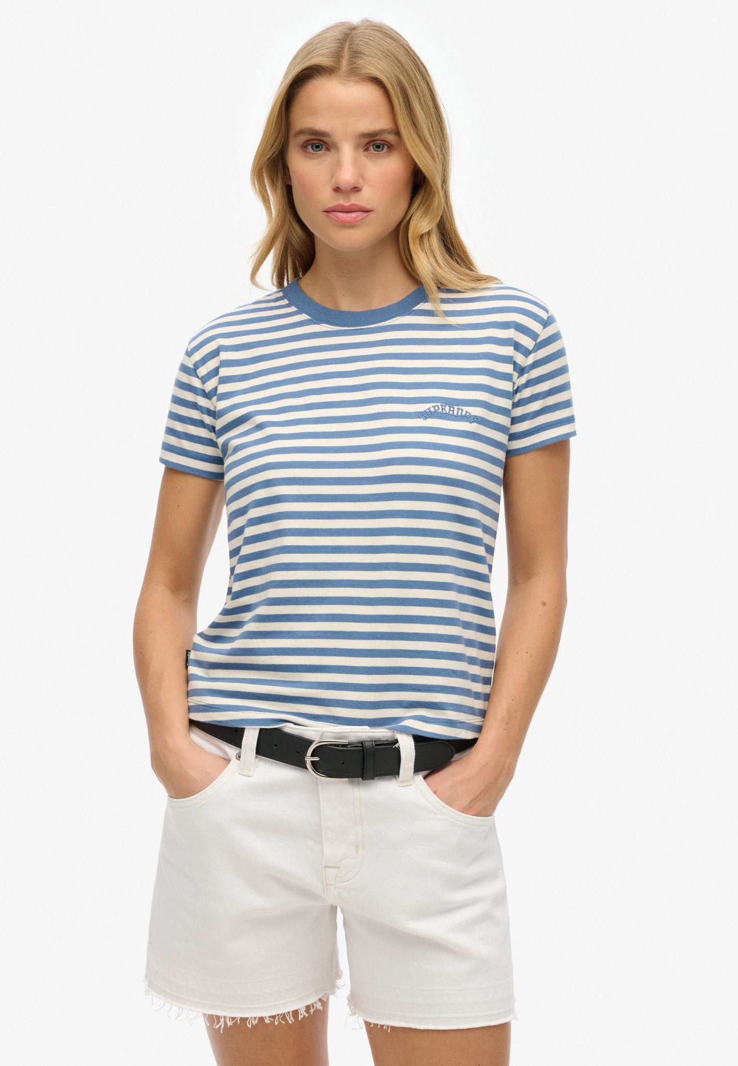 Essential Logo Striped Fitted T-Shirt (1)