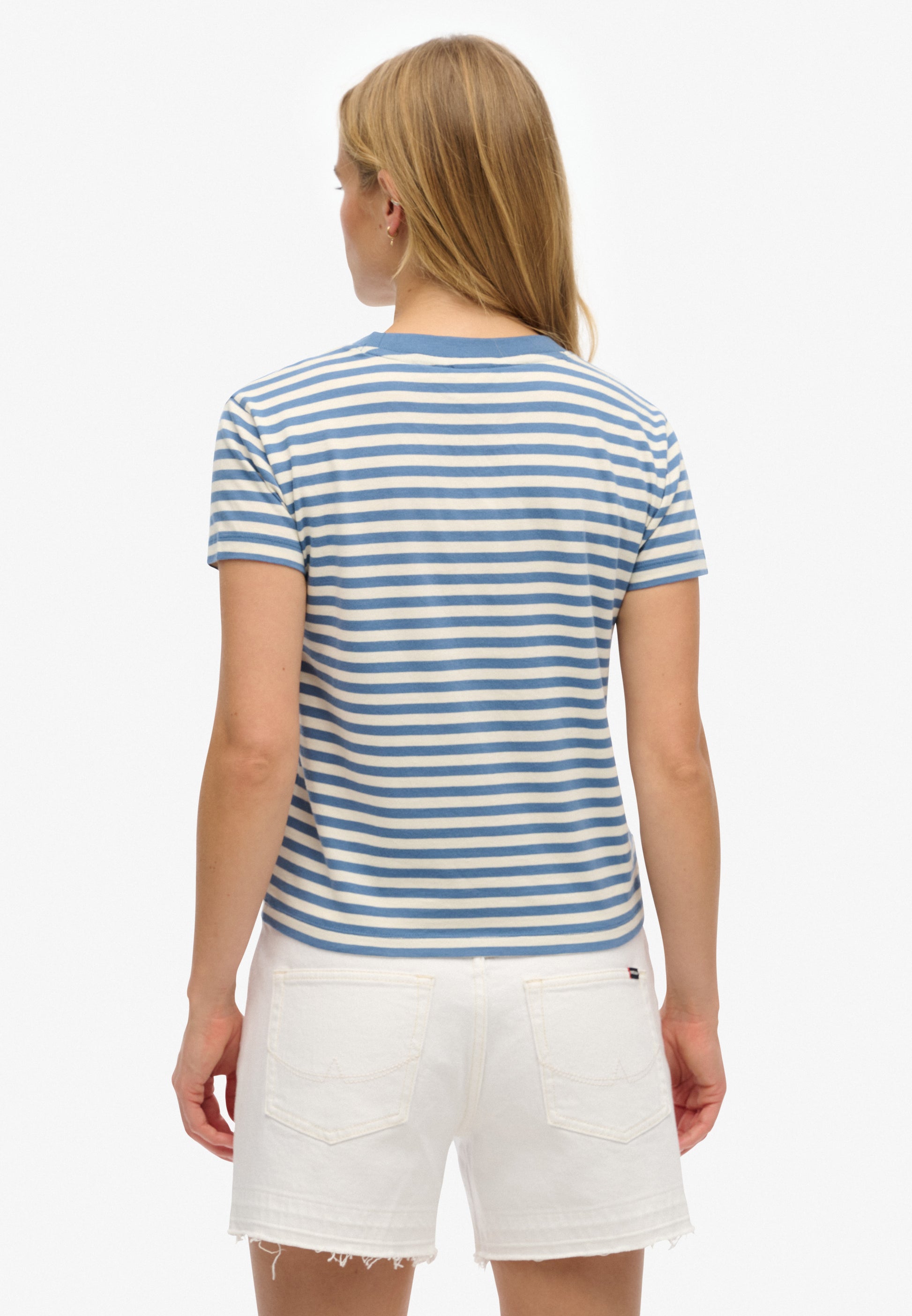 Essential Logo Striped Fitted T-Shirt (2)