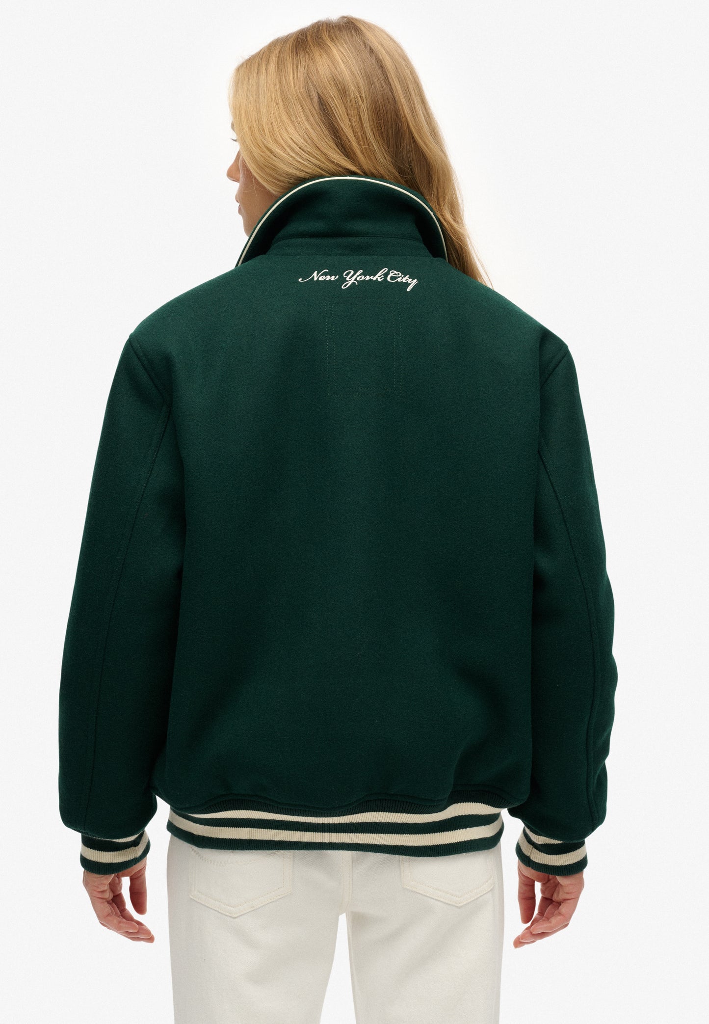 Country Club Wool Blend Bomber Jacket (3)