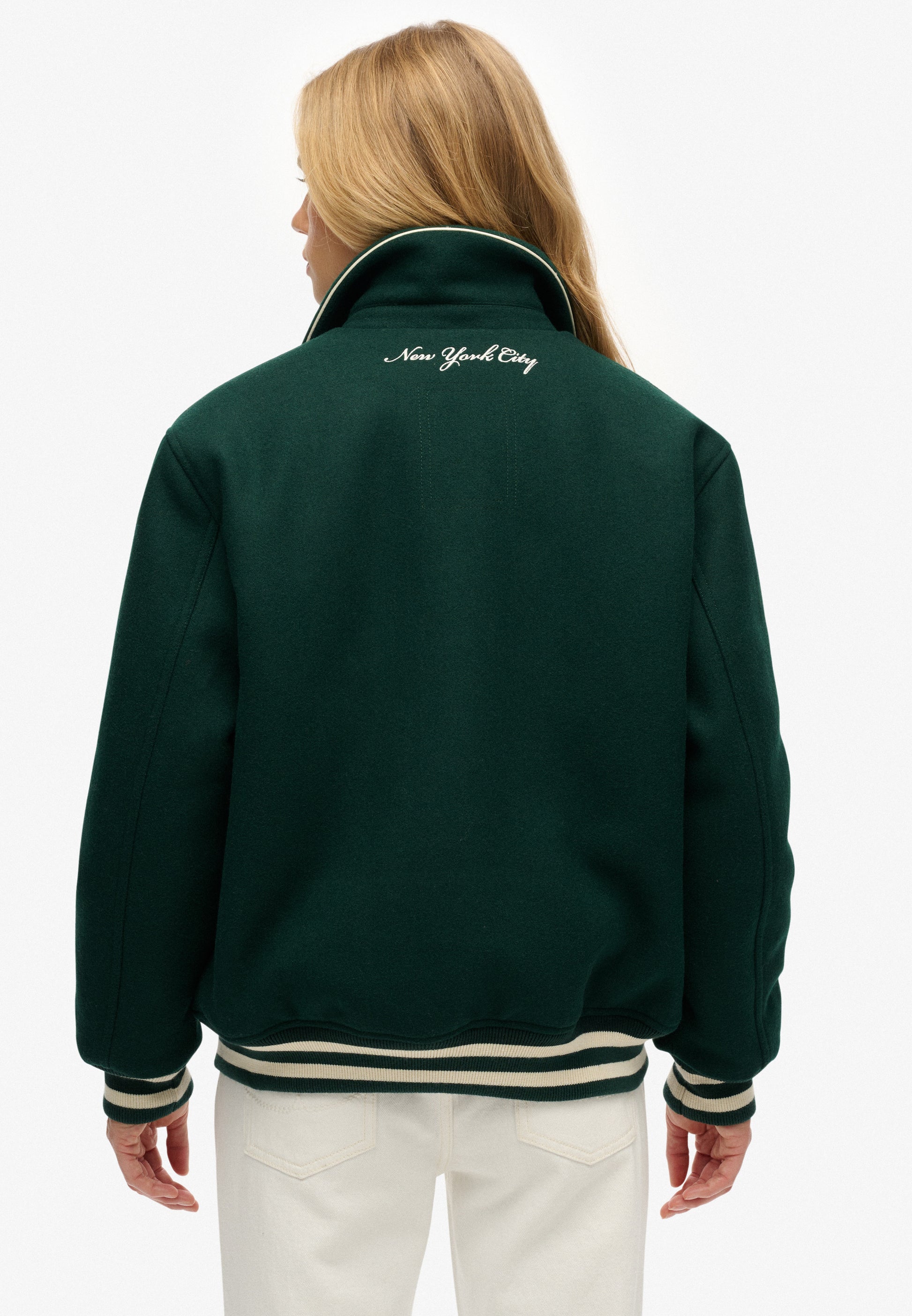 Country Club Wool Blend Bomber Jacket (3)