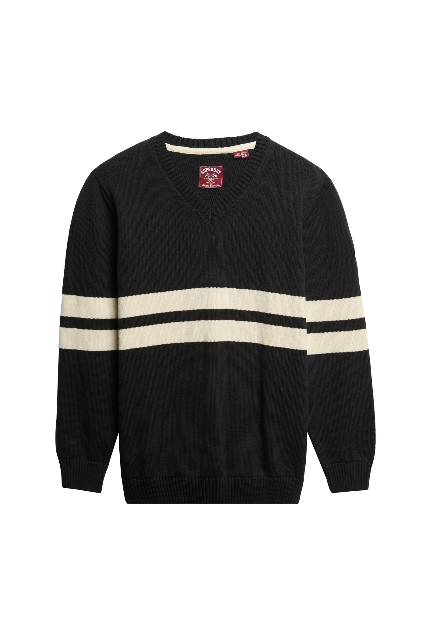 Oversized Striped V-Neck Jumper (5)