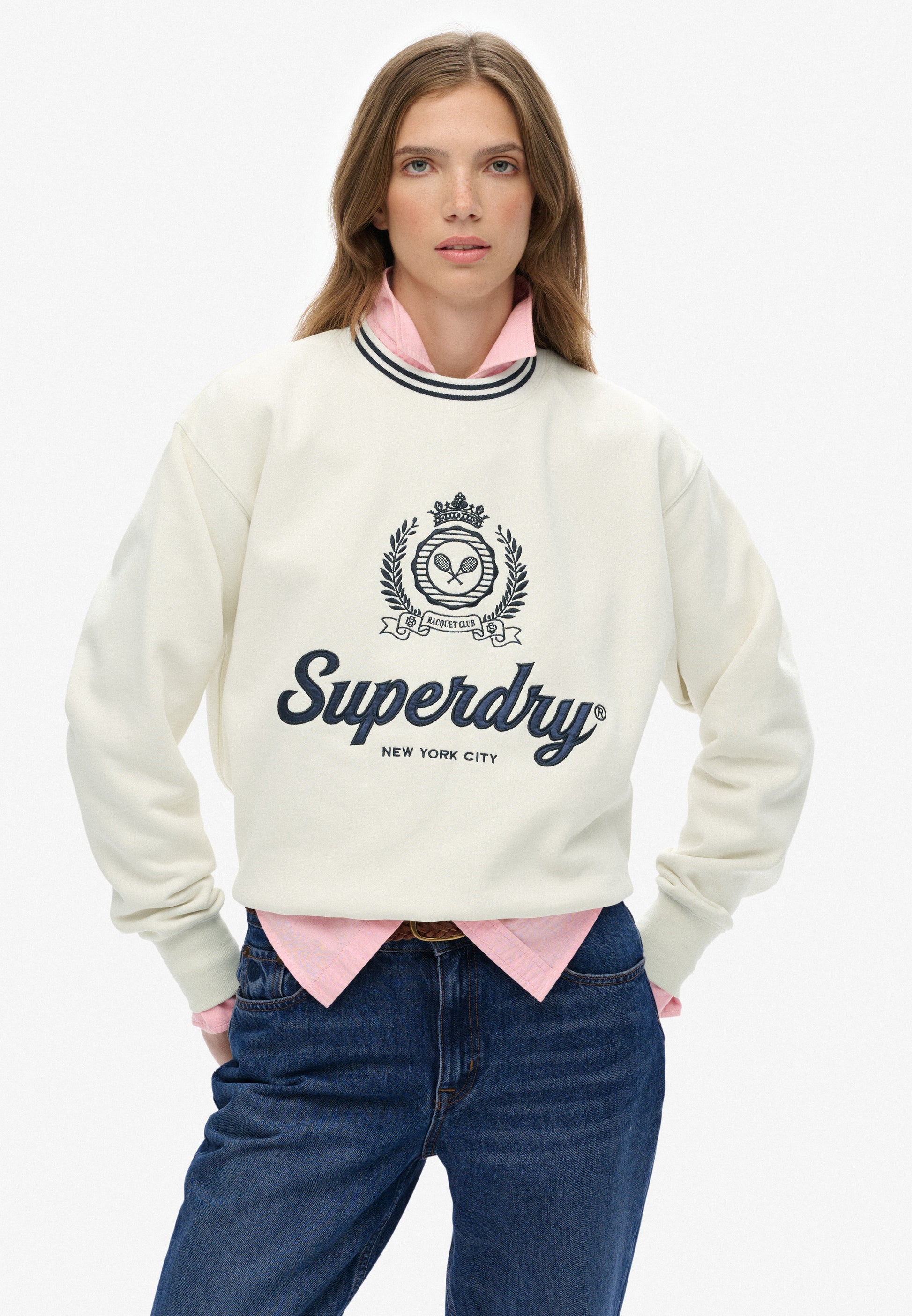 Country Club Loose Crew Sweatshirt (1)