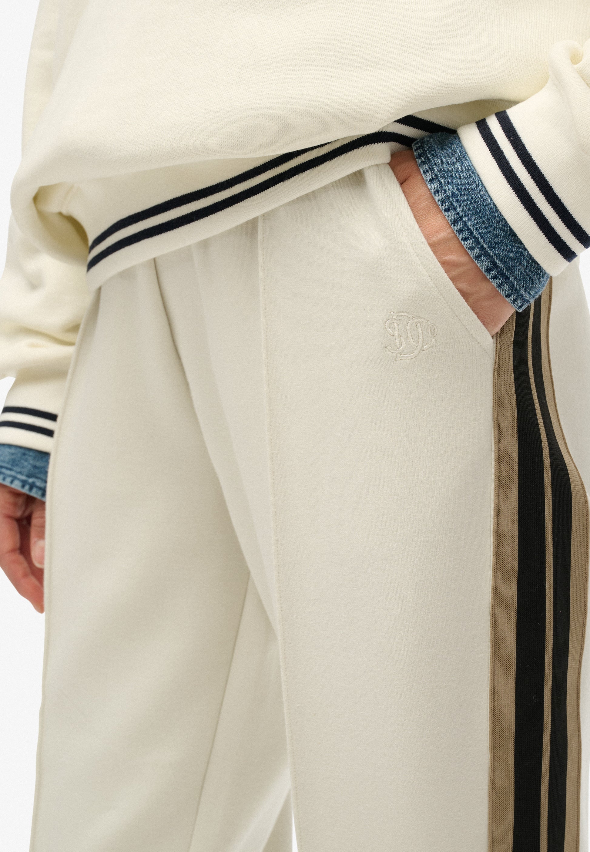 Studios Stripe Straight Joggers (4)