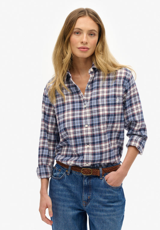 Check Flannel Boyfriend Shirt