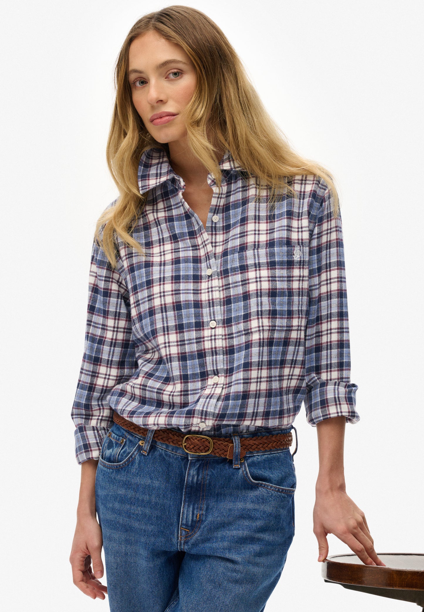 Check Flannel Boyfriend Shirt (5)
