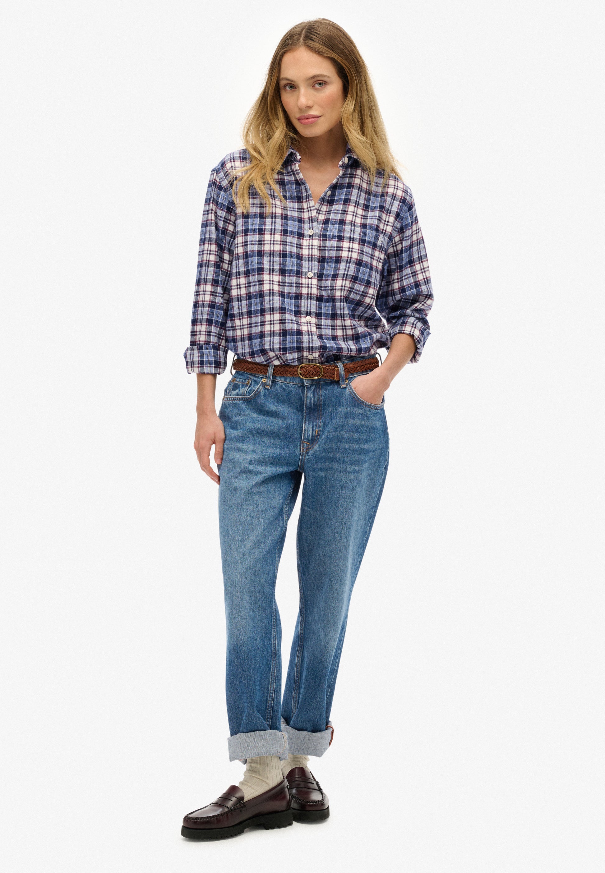 Check Flannel Boyfriend Shirt (6)