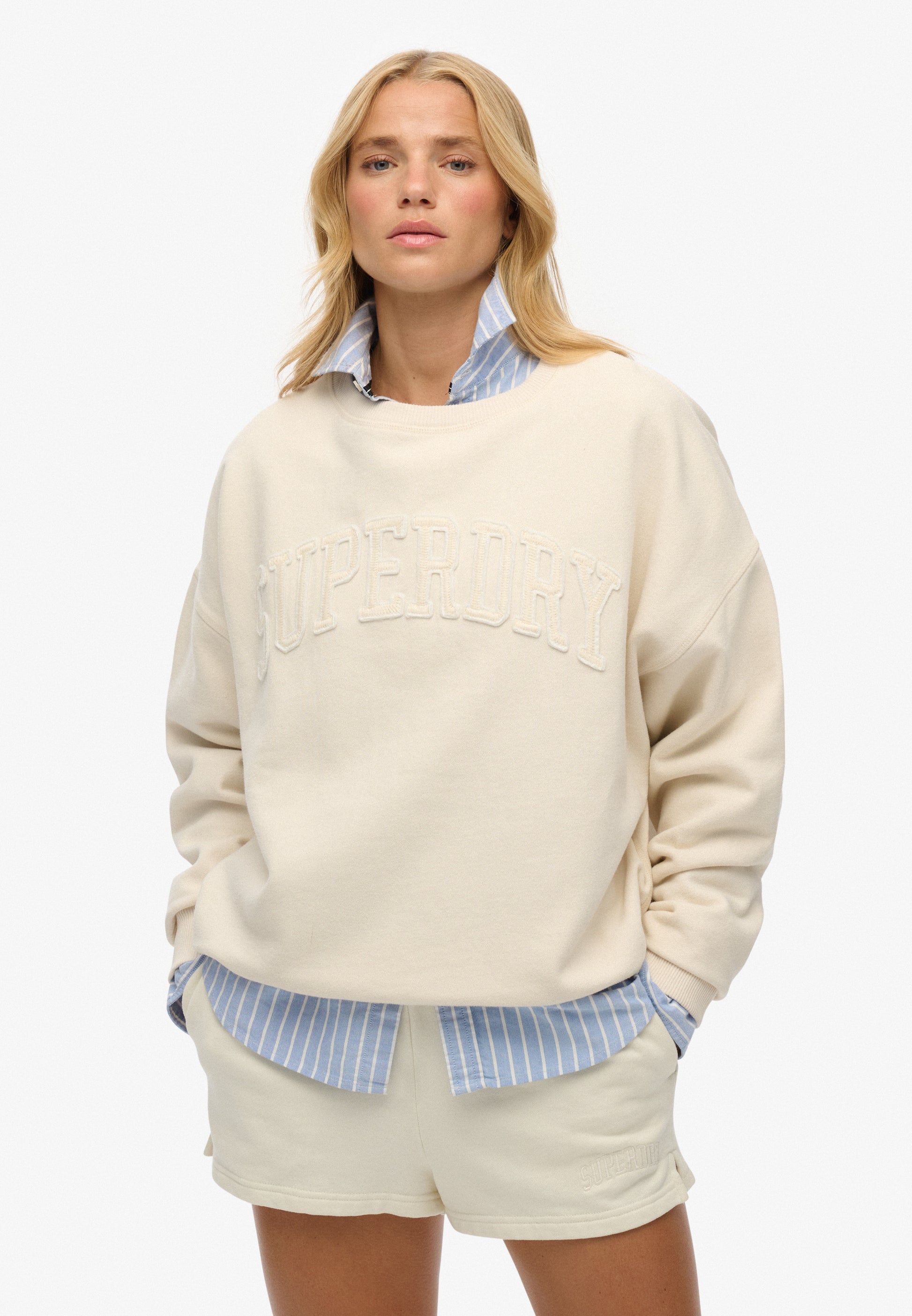 Athletic Essentials Tonal Applique Crew Sweatshirt (1)