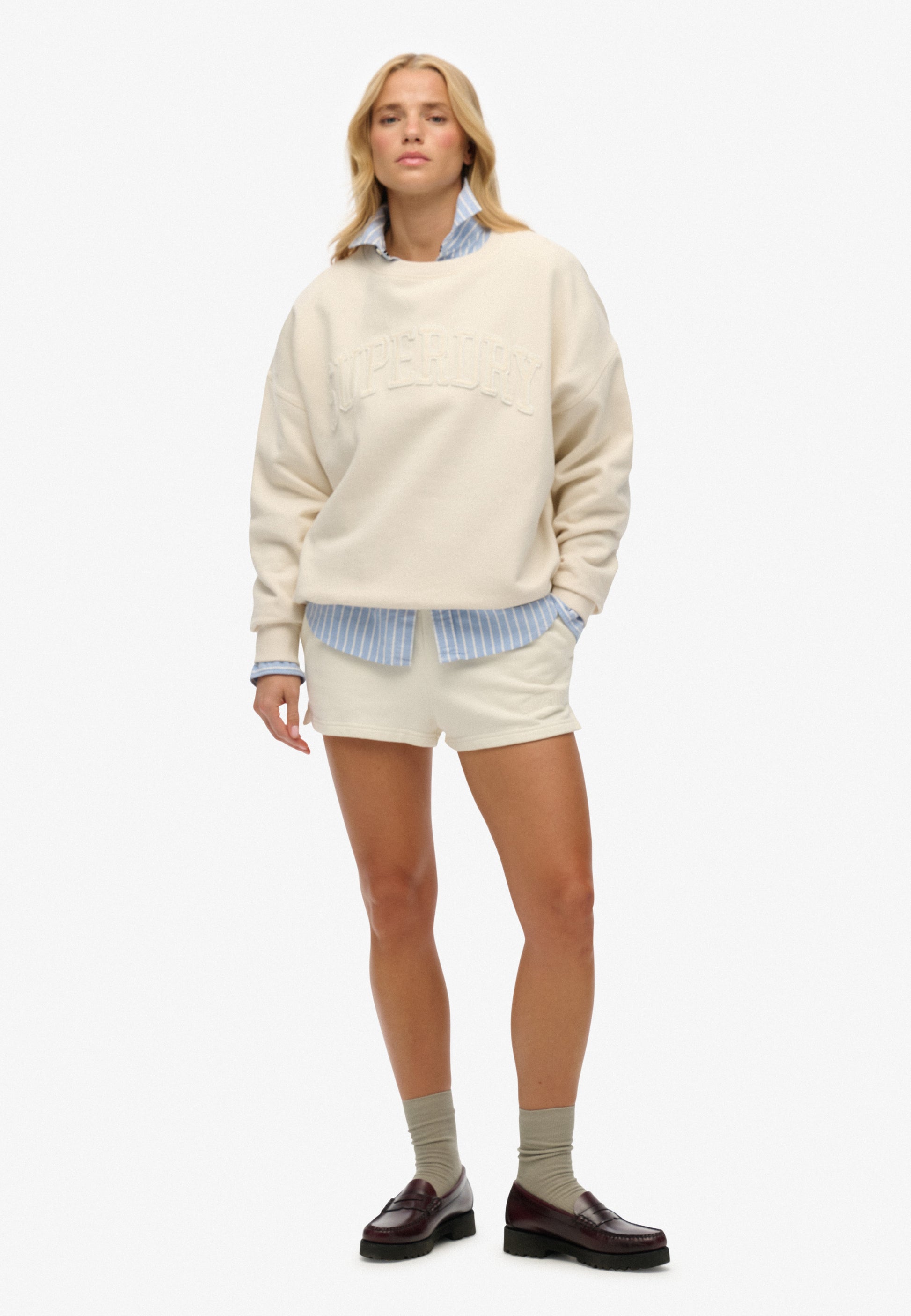 Athletic Essentials Tonal Applique Crew Sweatshirt