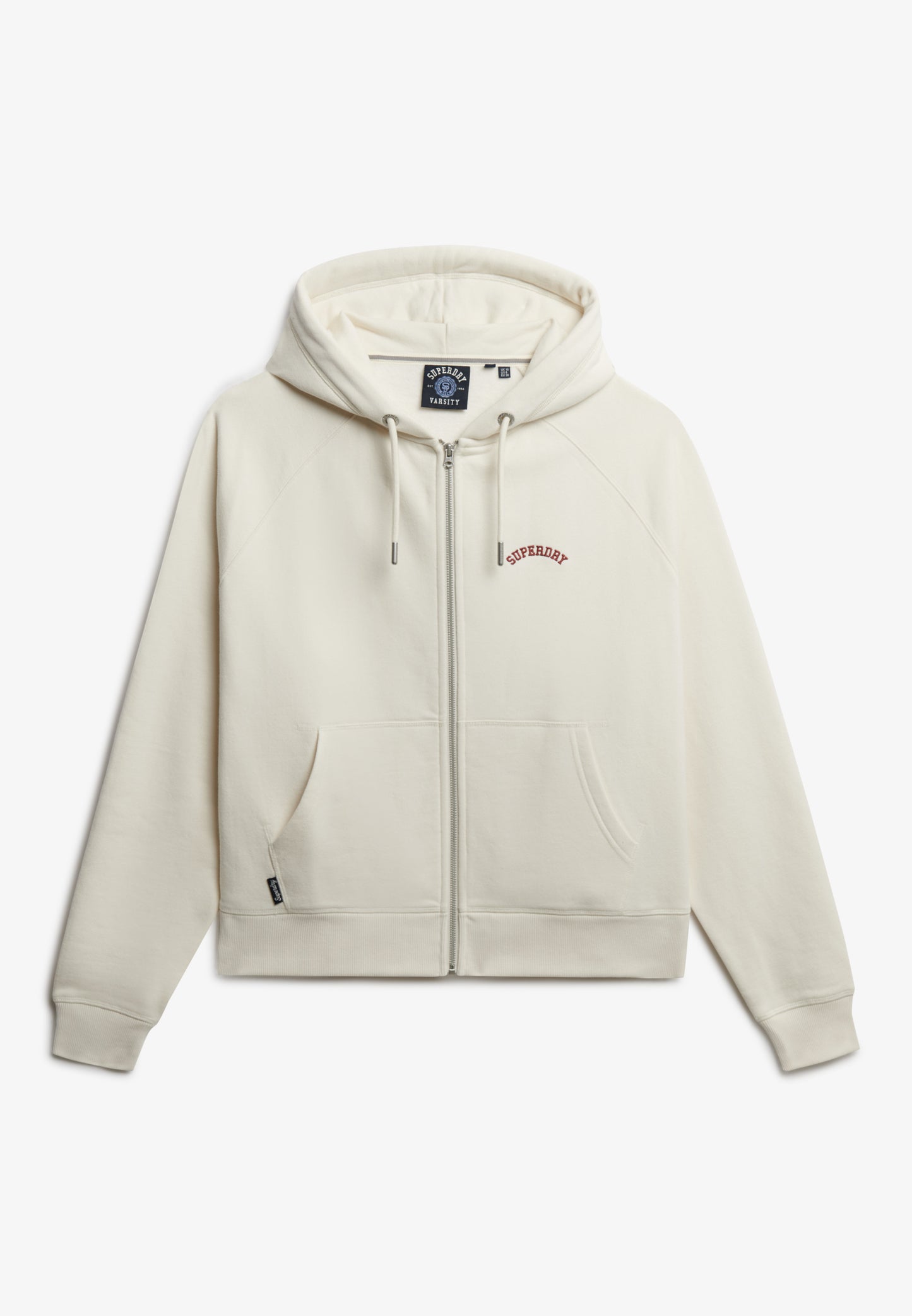Essential Logo Half Brushed Zip Hoodie (1)