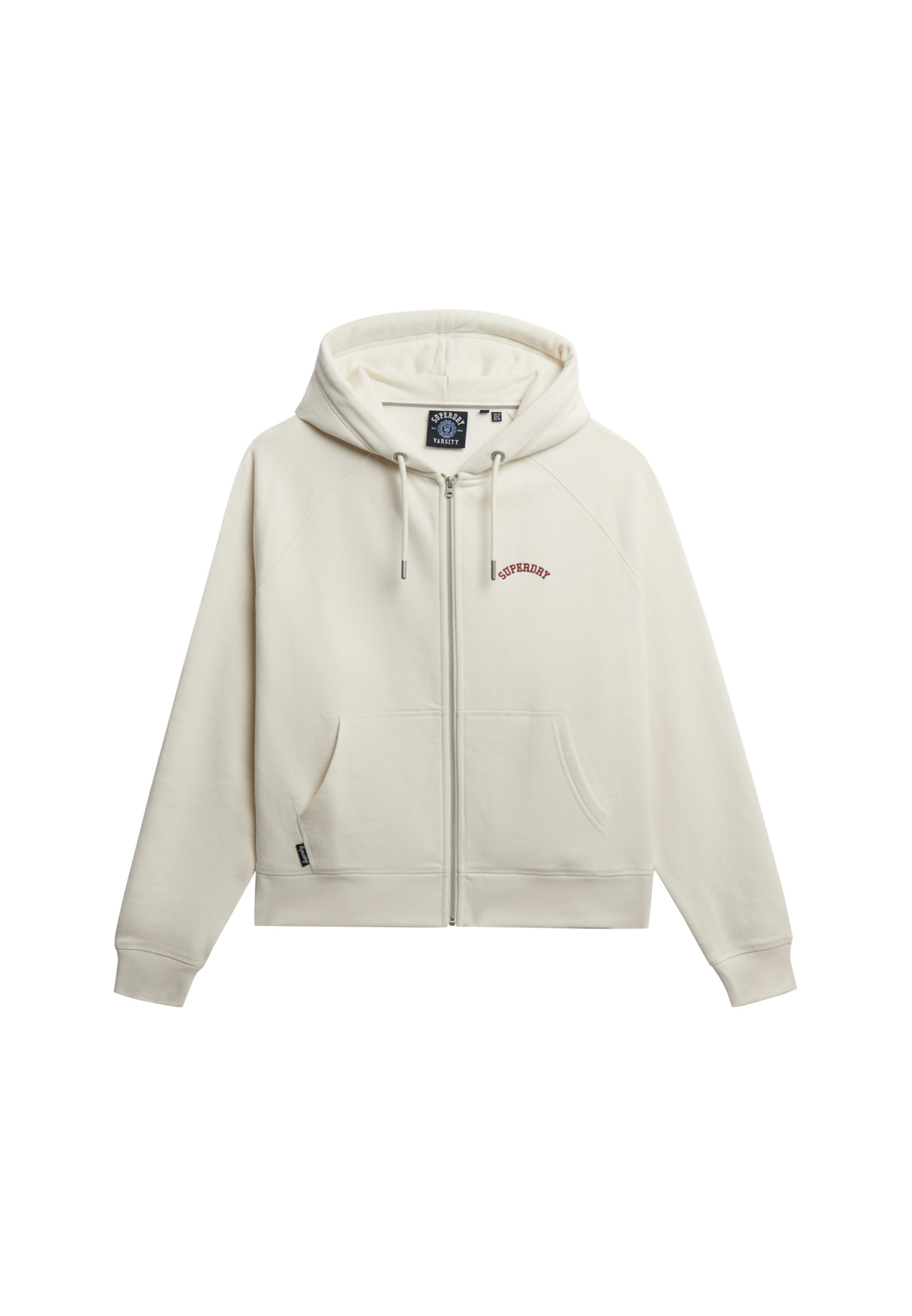 Essential Logo Half Brushed Zip Hoodie (2)