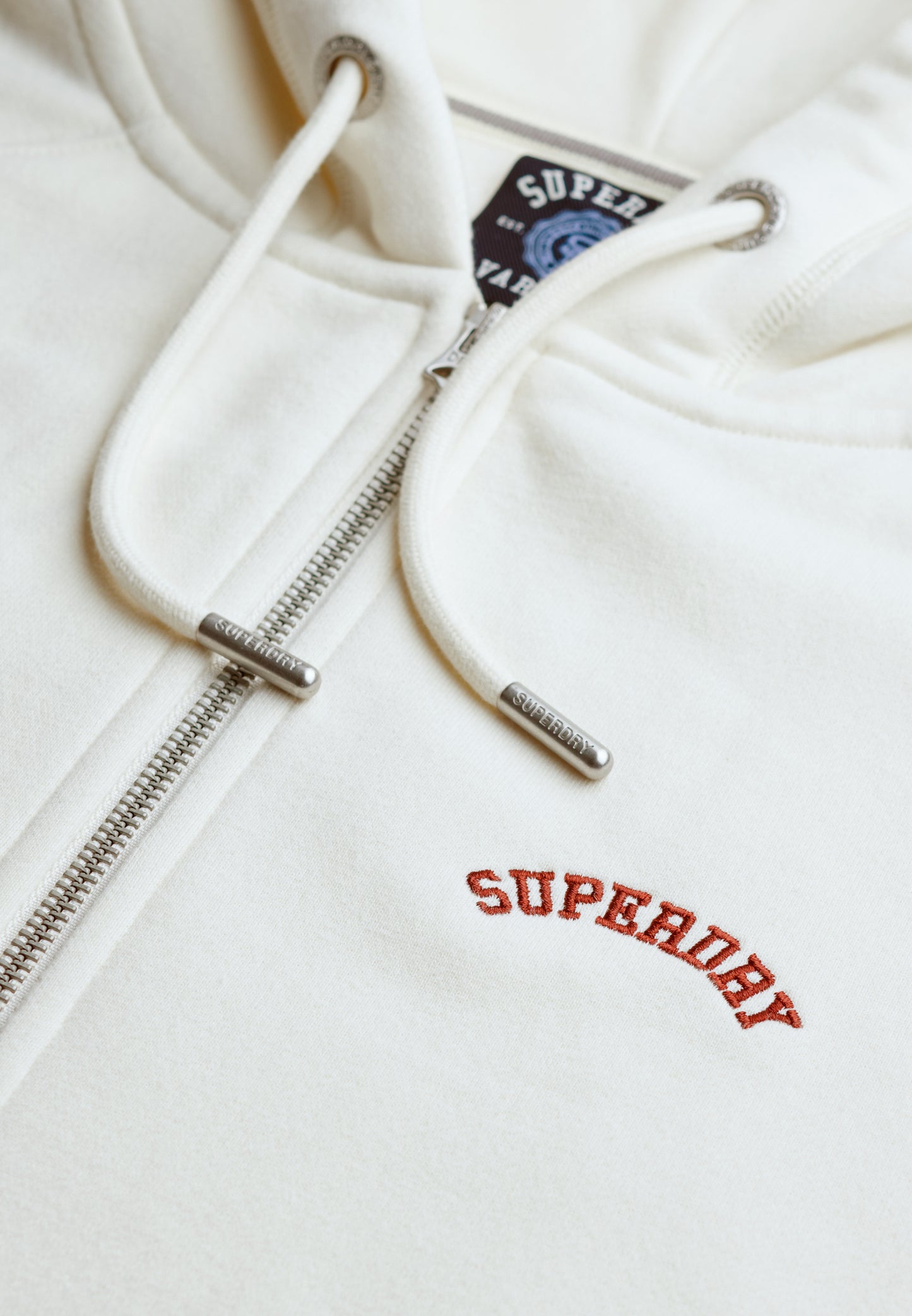 Essential Logo Half Brushed Zip Hoodie (3)