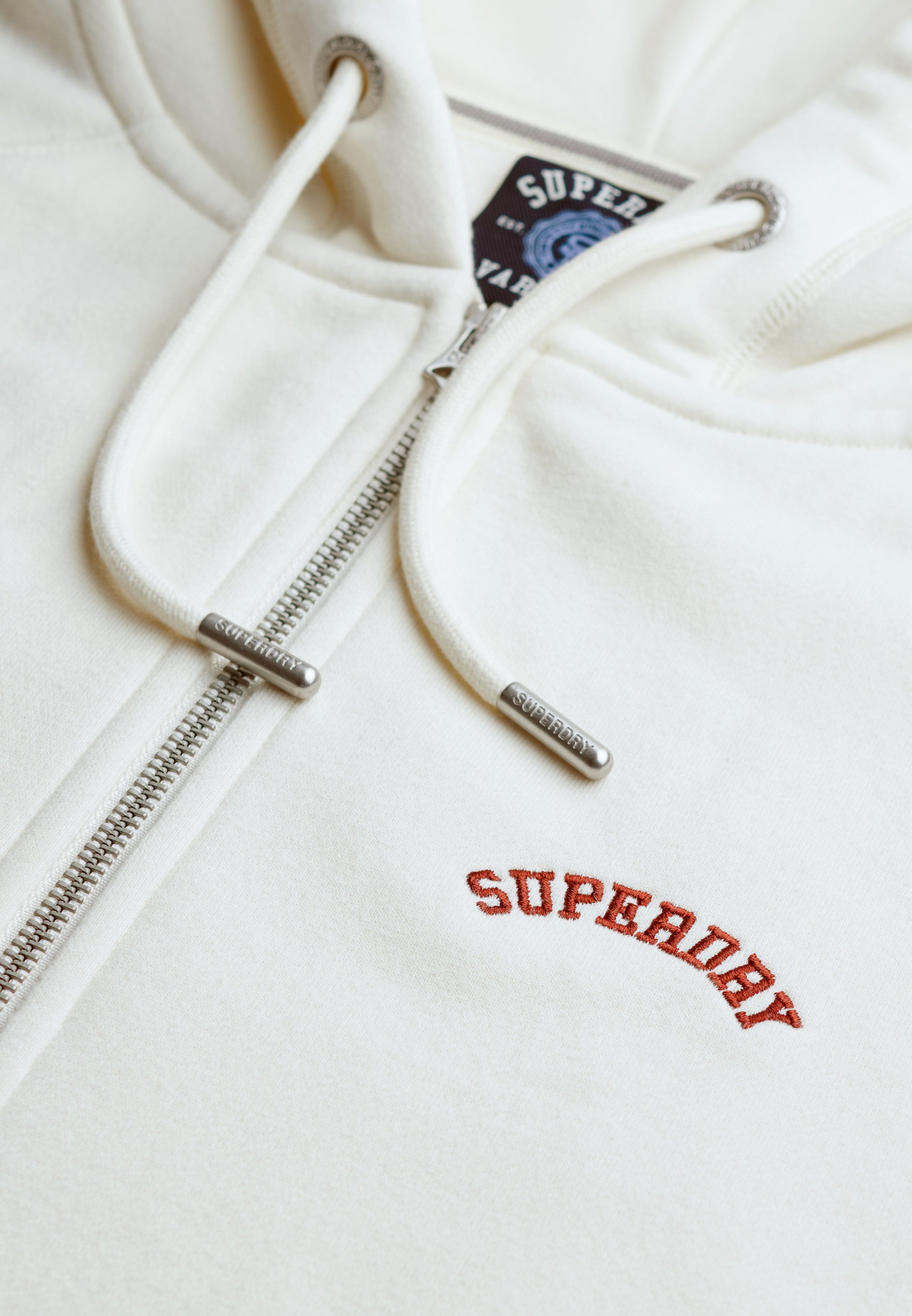 Essential Logo Half Brushed Zip Hoodie (3)