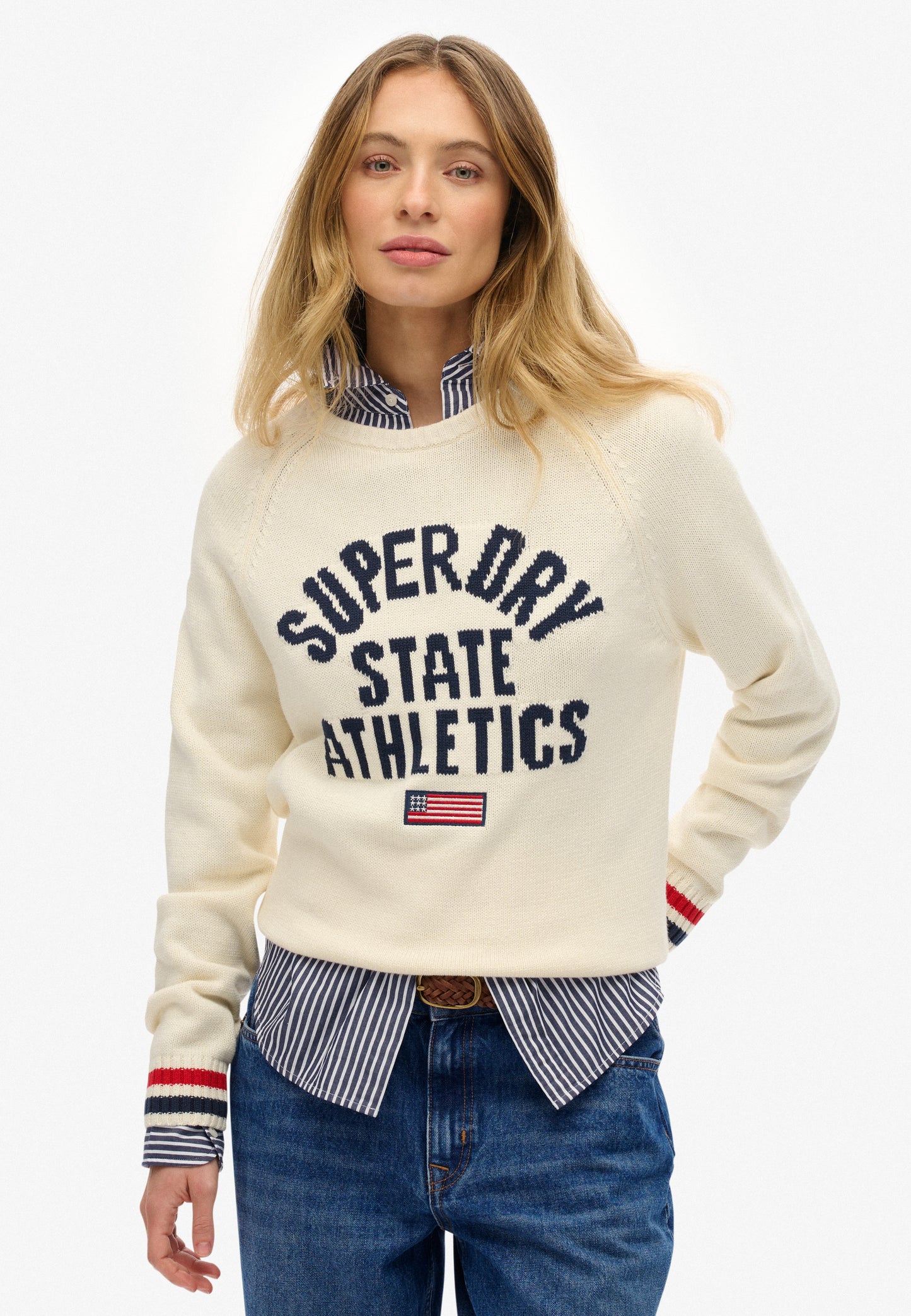 Slouchy Intarsia Graphic Knitted Jumper (4)