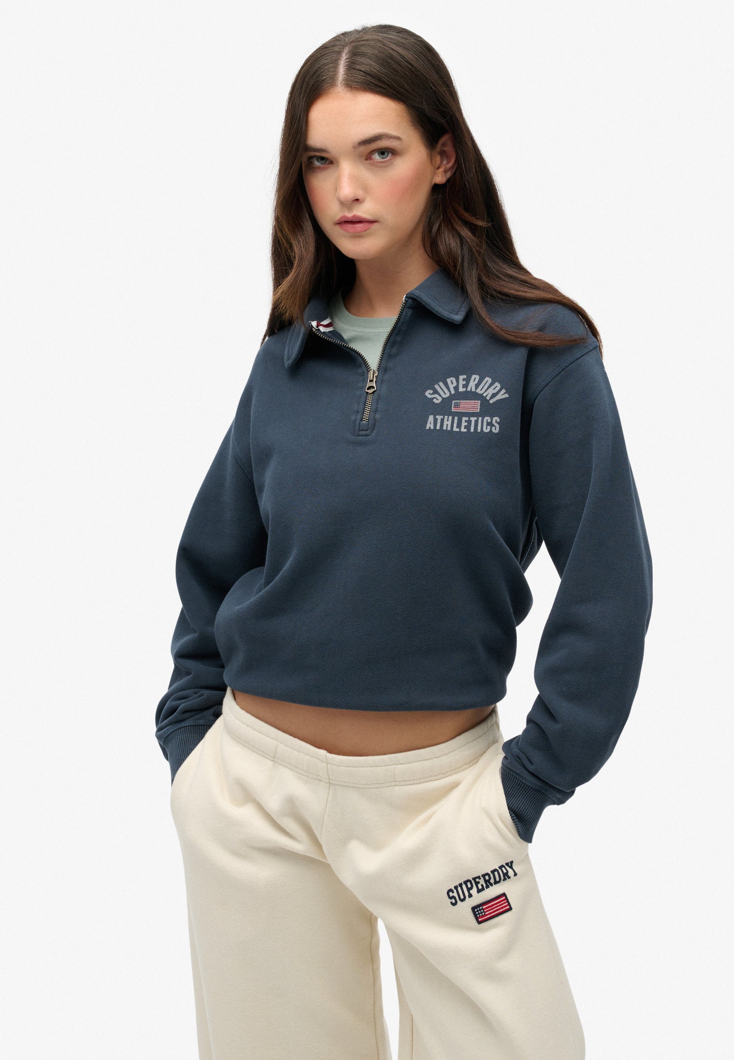 Athletic Collared Half Zip Jumper (3)
