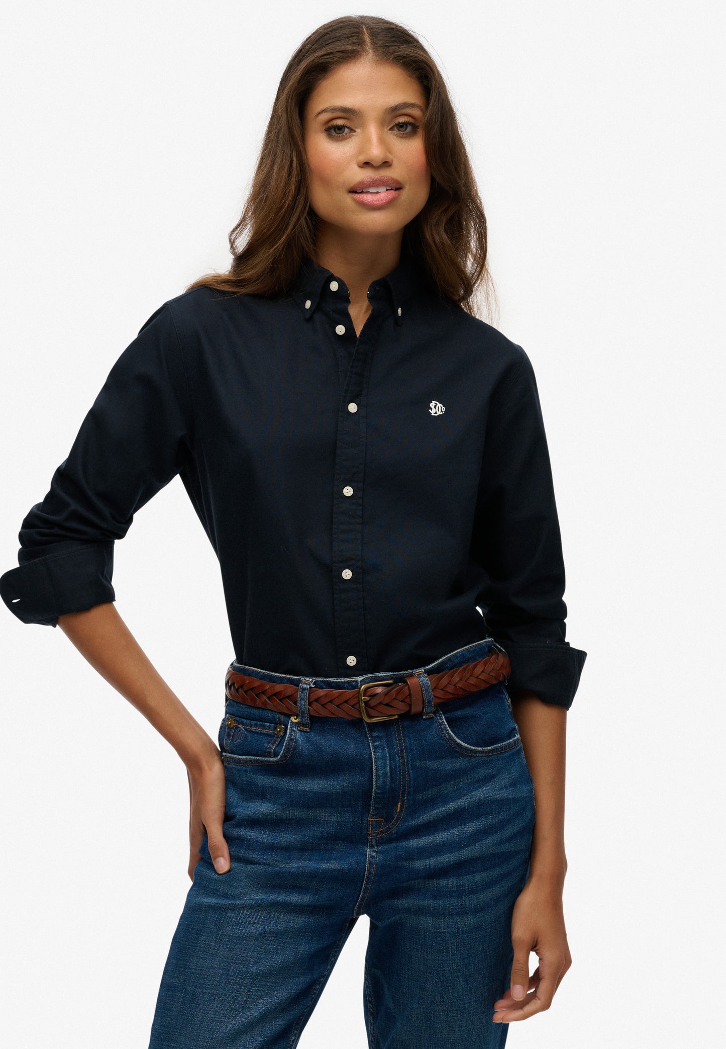 Slim Oxford Button Down Long Sleeve Shirt (1)