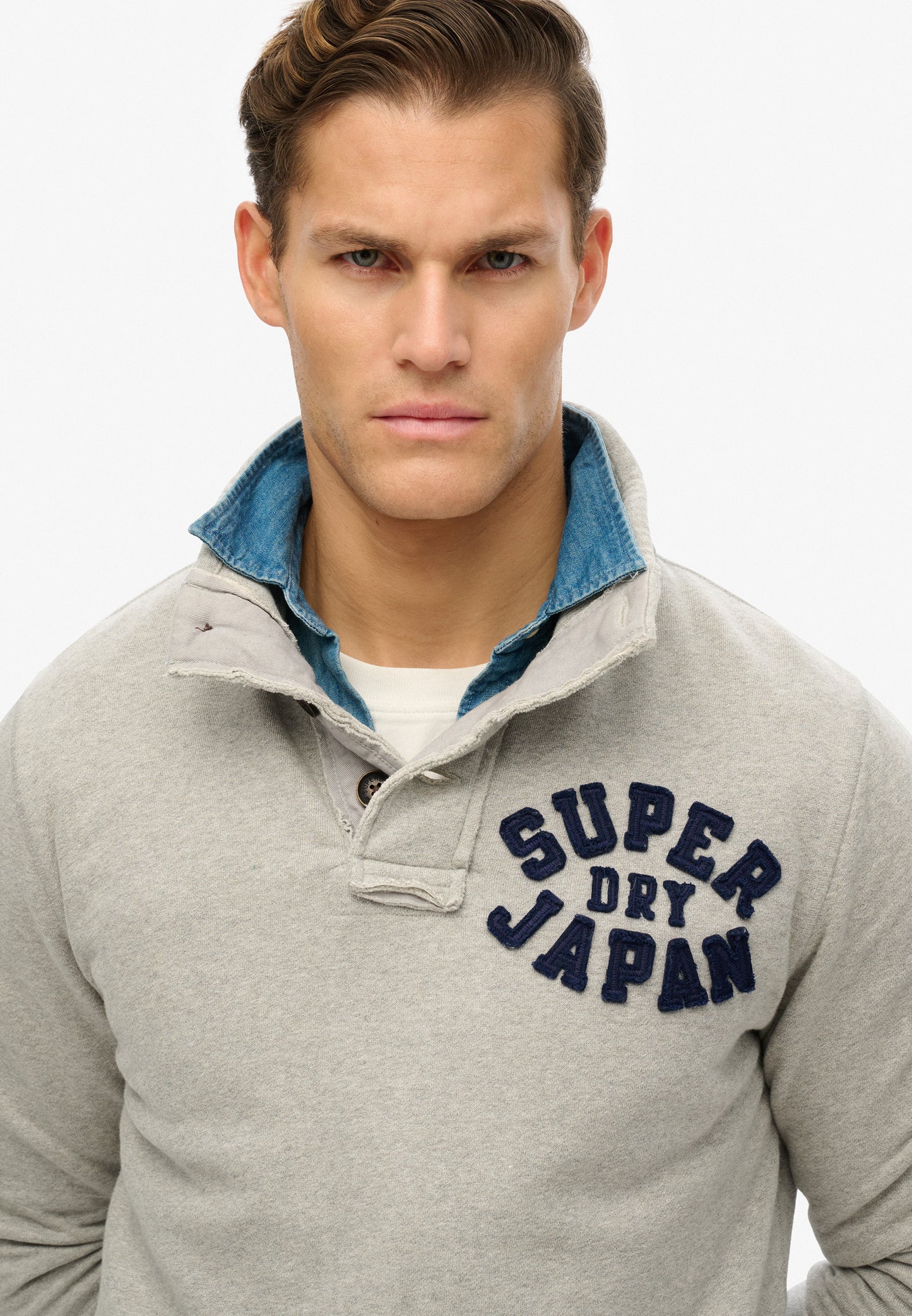 Vintage Athletic Henley Sweatshirt (4)