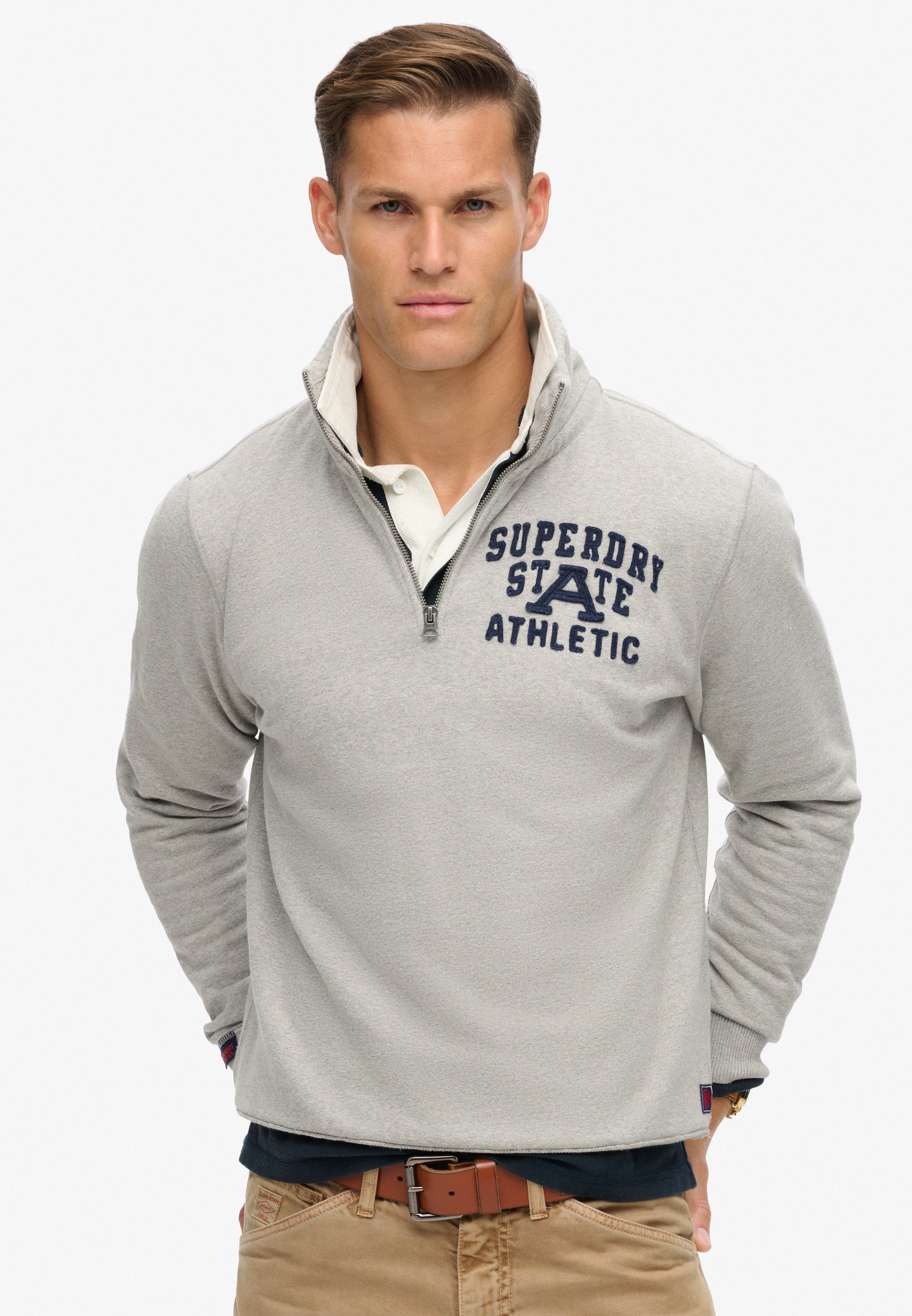 50‘s～60’s unknown half sleeve sweat Vintage Athletic Zip Half-Zip Jumper – Superdry South Africa