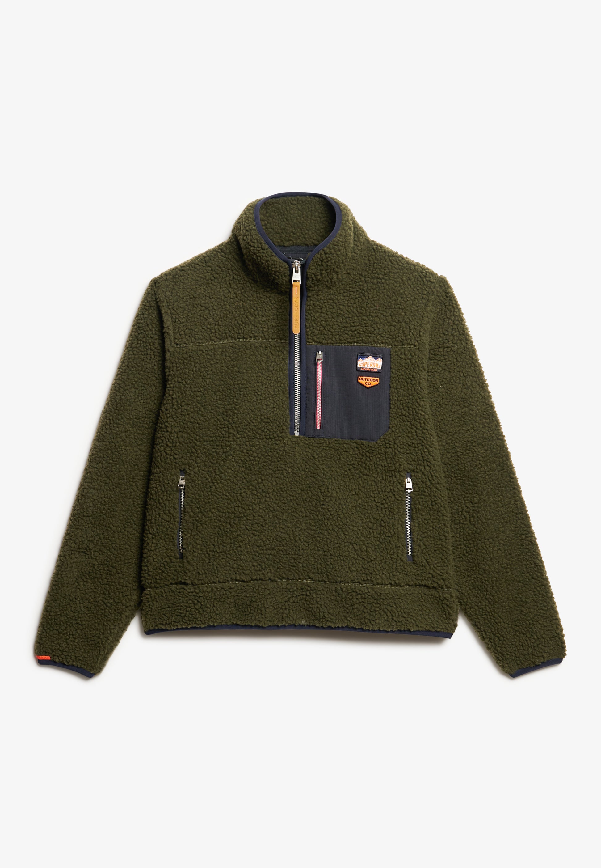Vintage Retro Half Zip Fleece Jumper (6)