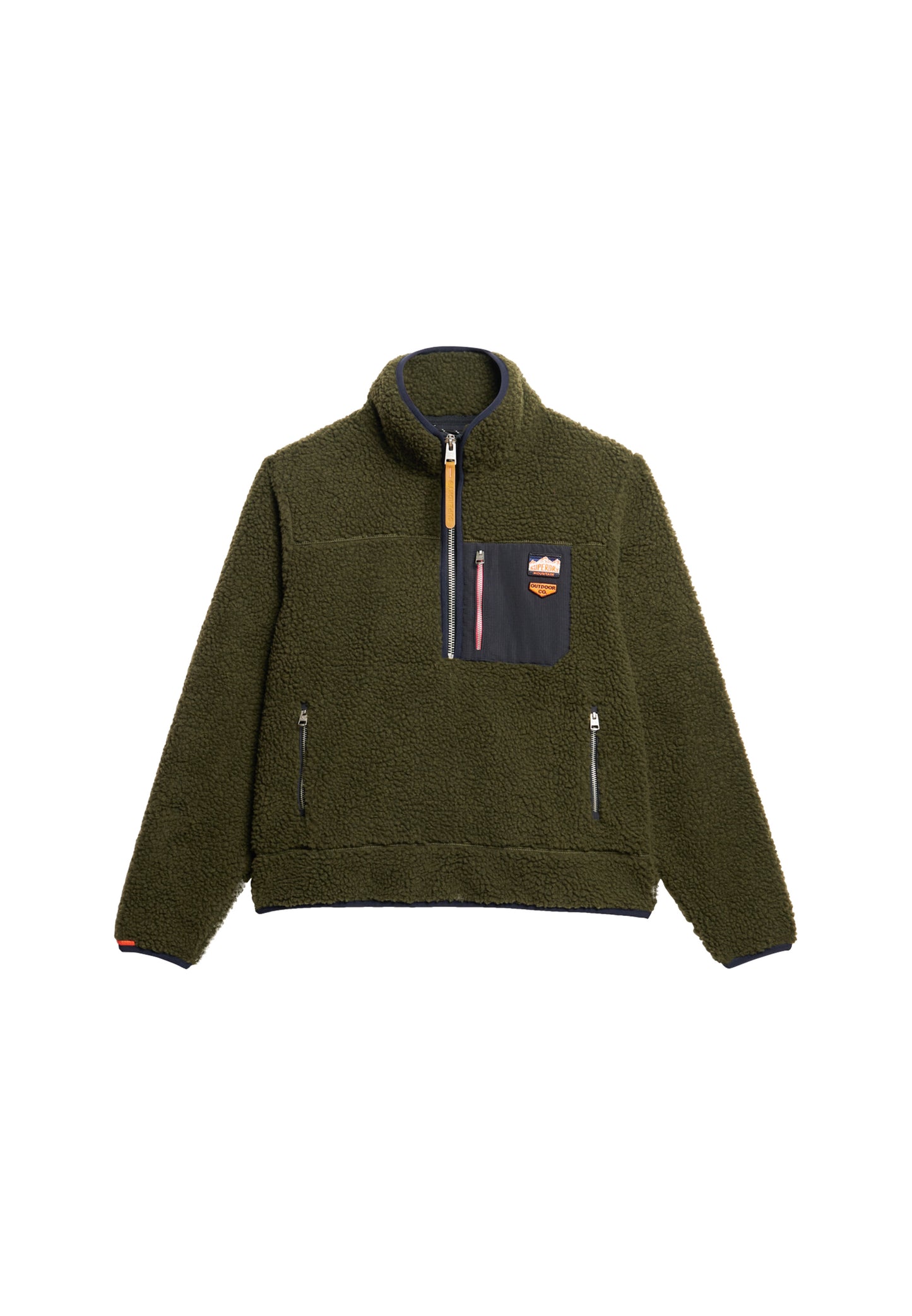 Vintage Retro Half Zip Fleece Jumper (7)