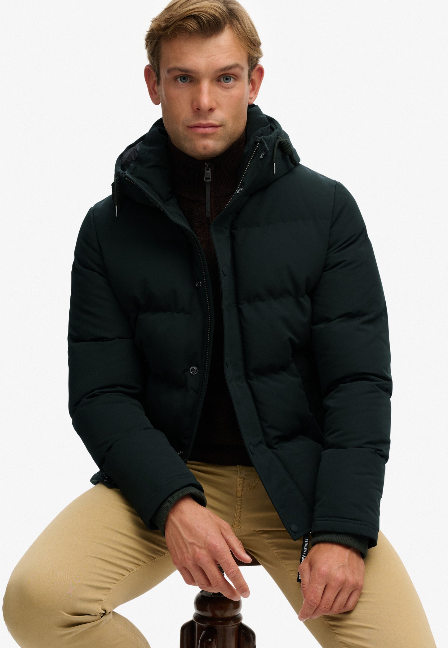 Everest Short Hooded Puffer Jacket (4)