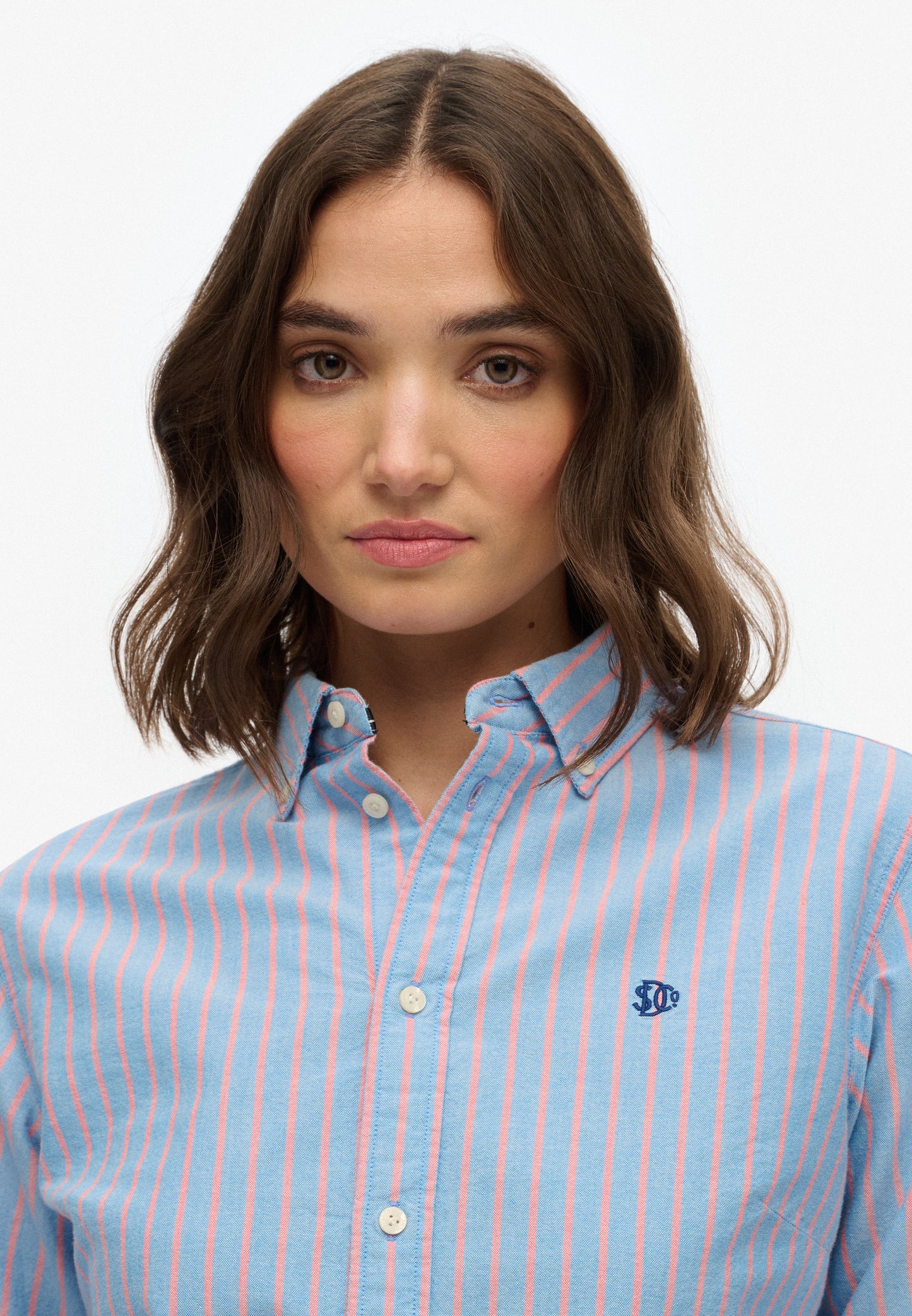 Slim Oxford Button Down Long Sleeve Shirt (4)