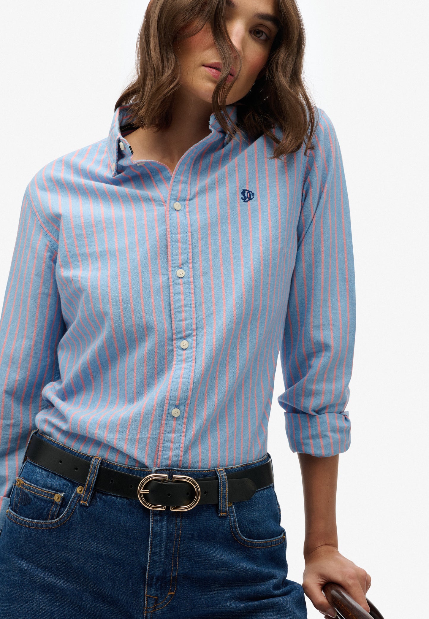 Slim Oxford Button Down Long Sleeve Shirt (3)