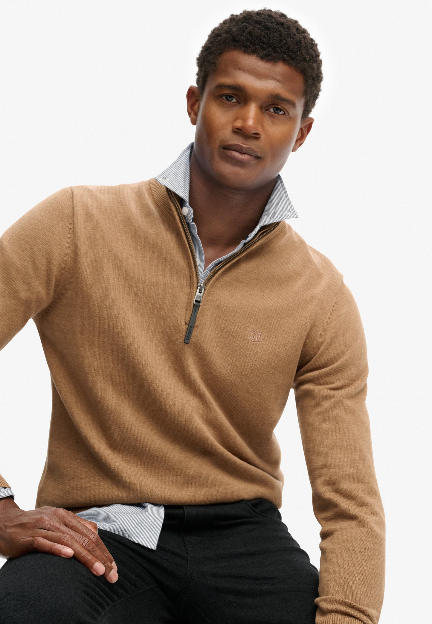 Essentials Cotton Half Zip Jumper (4)