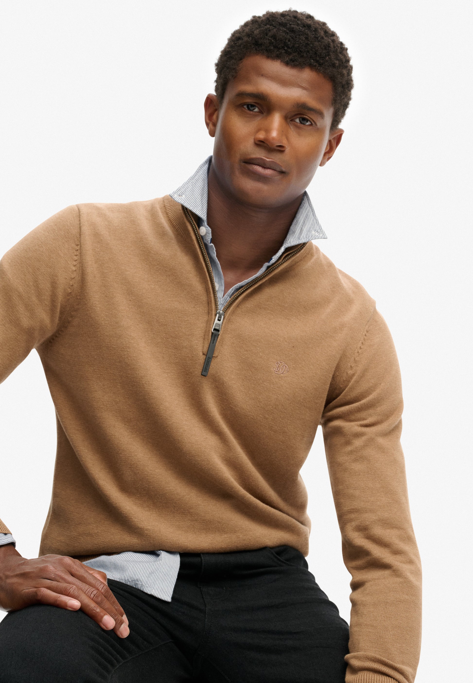 Essentials Cotton Half Zip Jumper (4)