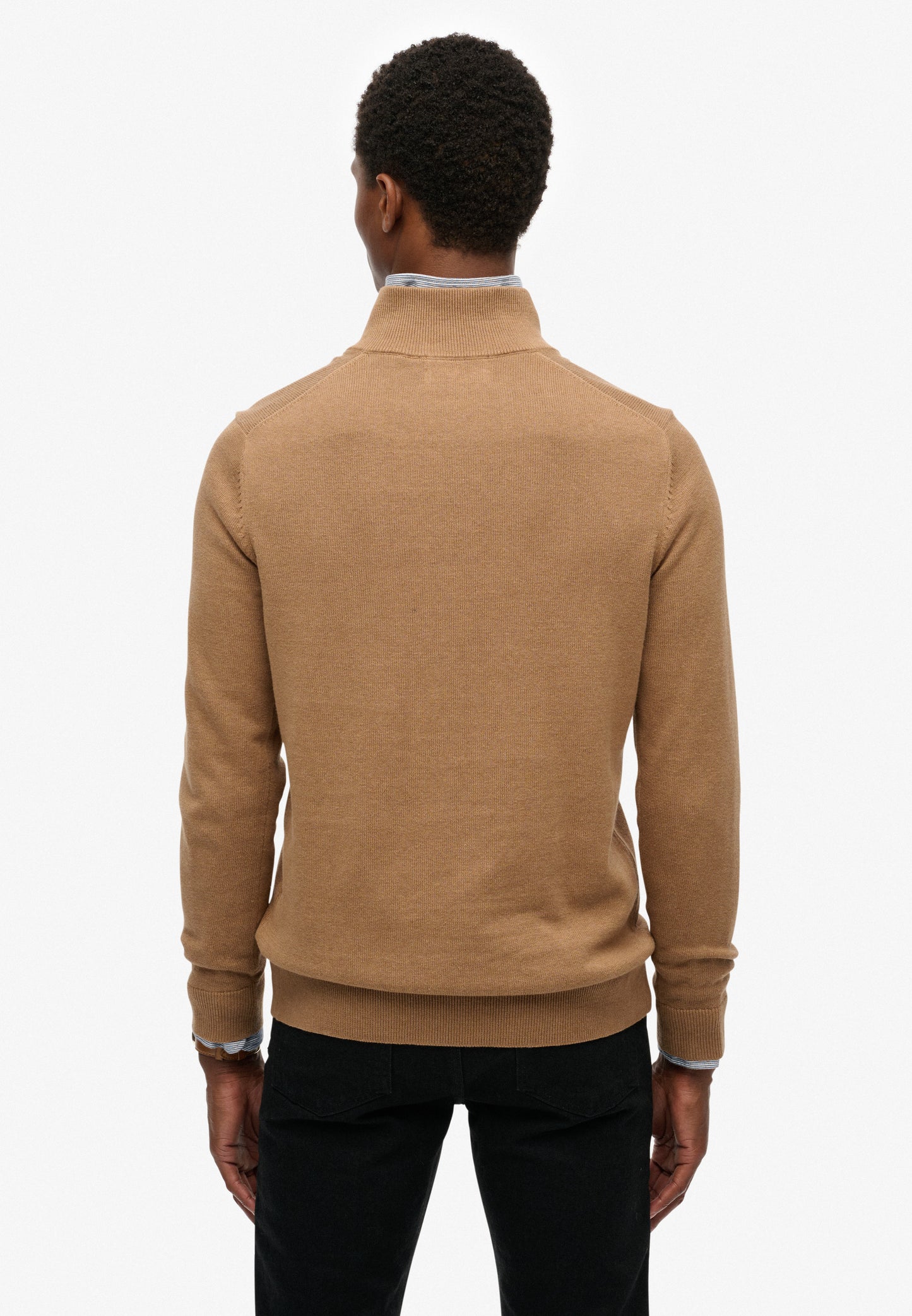Essentials Cotton Half Zip Jumper (2)