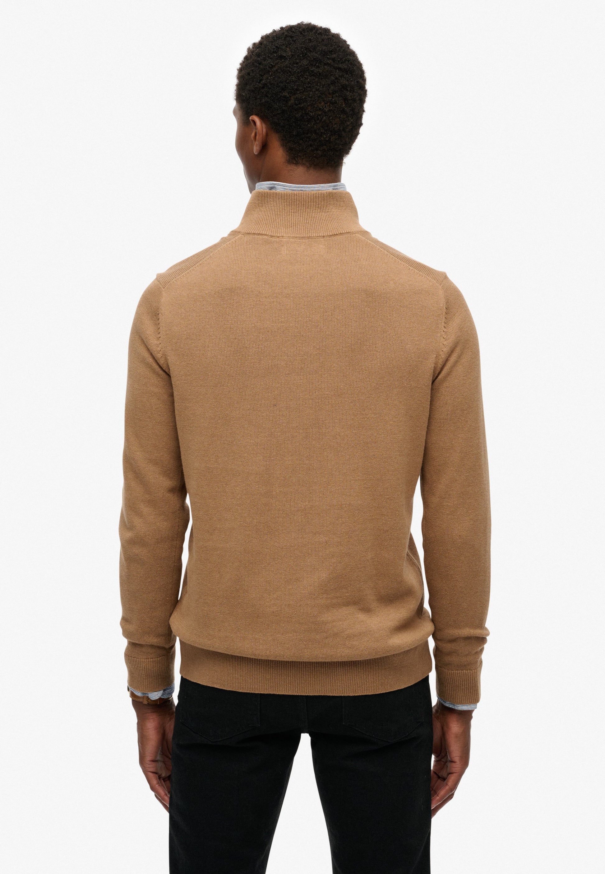 Essentials Cotton Half Zip Jumper (2)