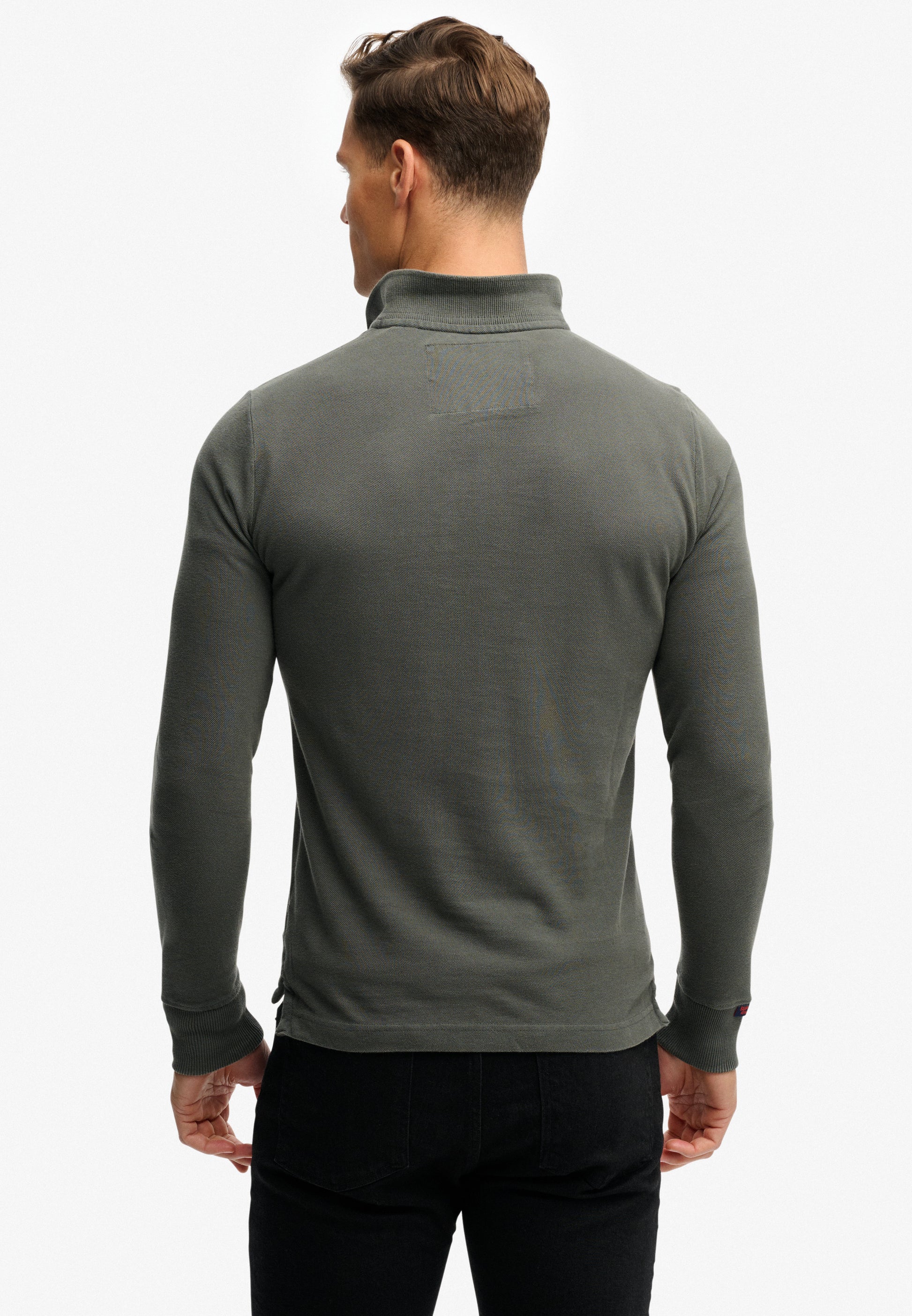 Vintage Athletic Long Sleeve Polo (2)