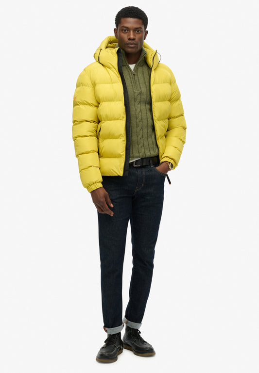 Hooded Sports Puffer Jacket
