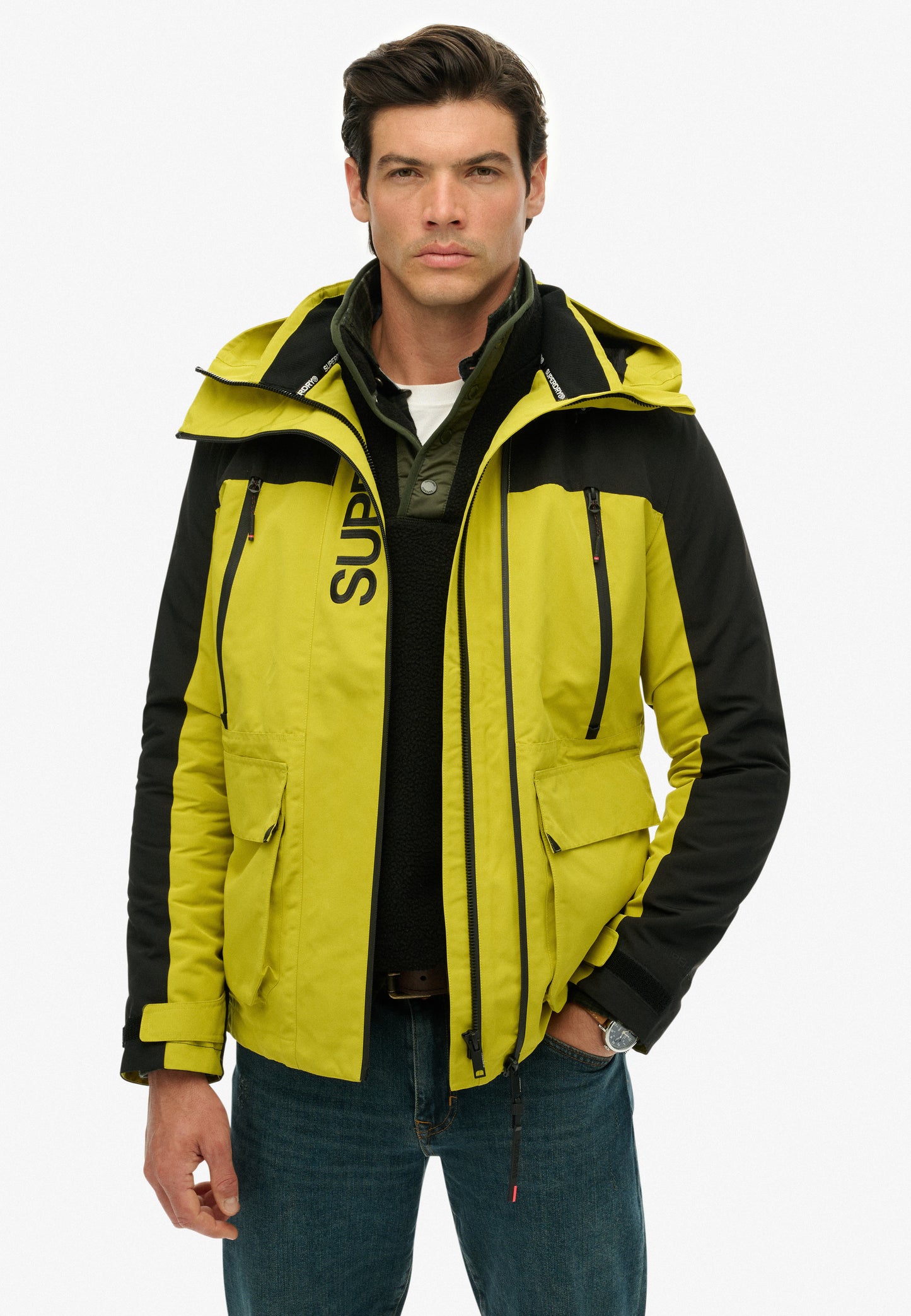 Colour Block Windbreaker Jacket (1)