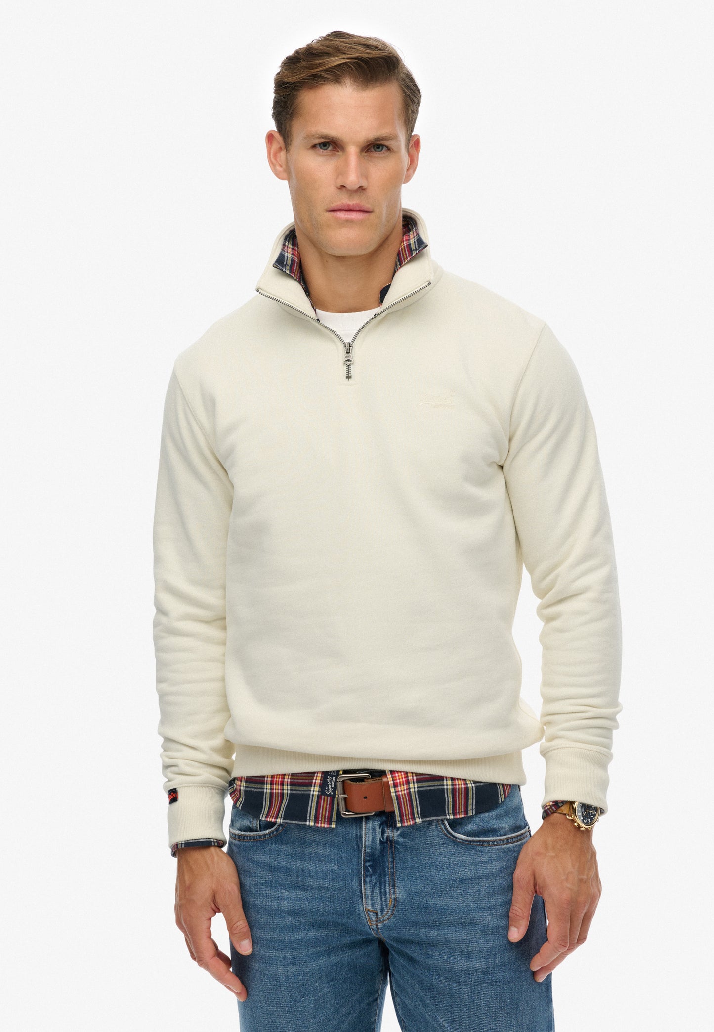 Essential Logo Henley Sweatshirt