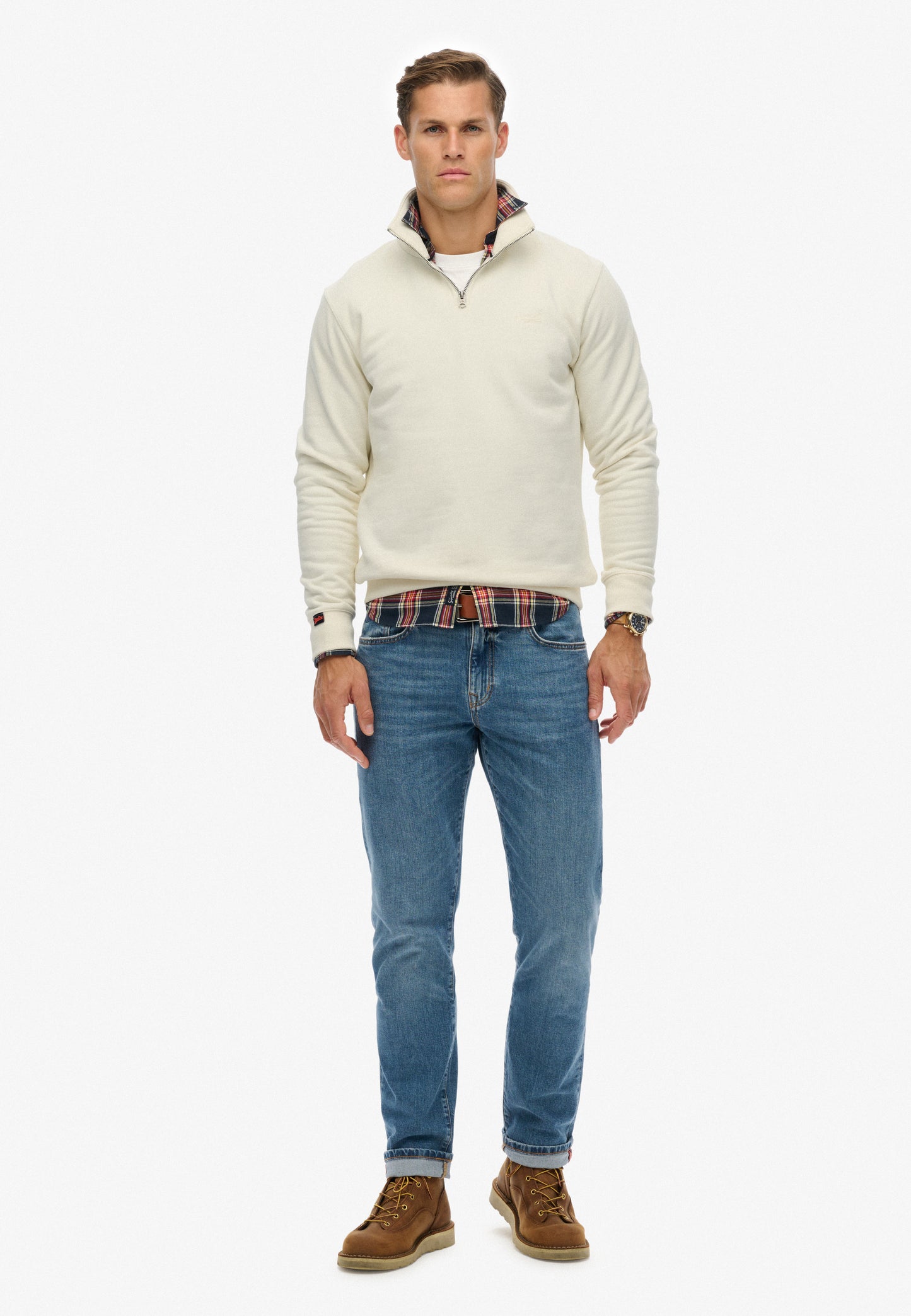 Essential Logo Henley Sweatshirt (6)