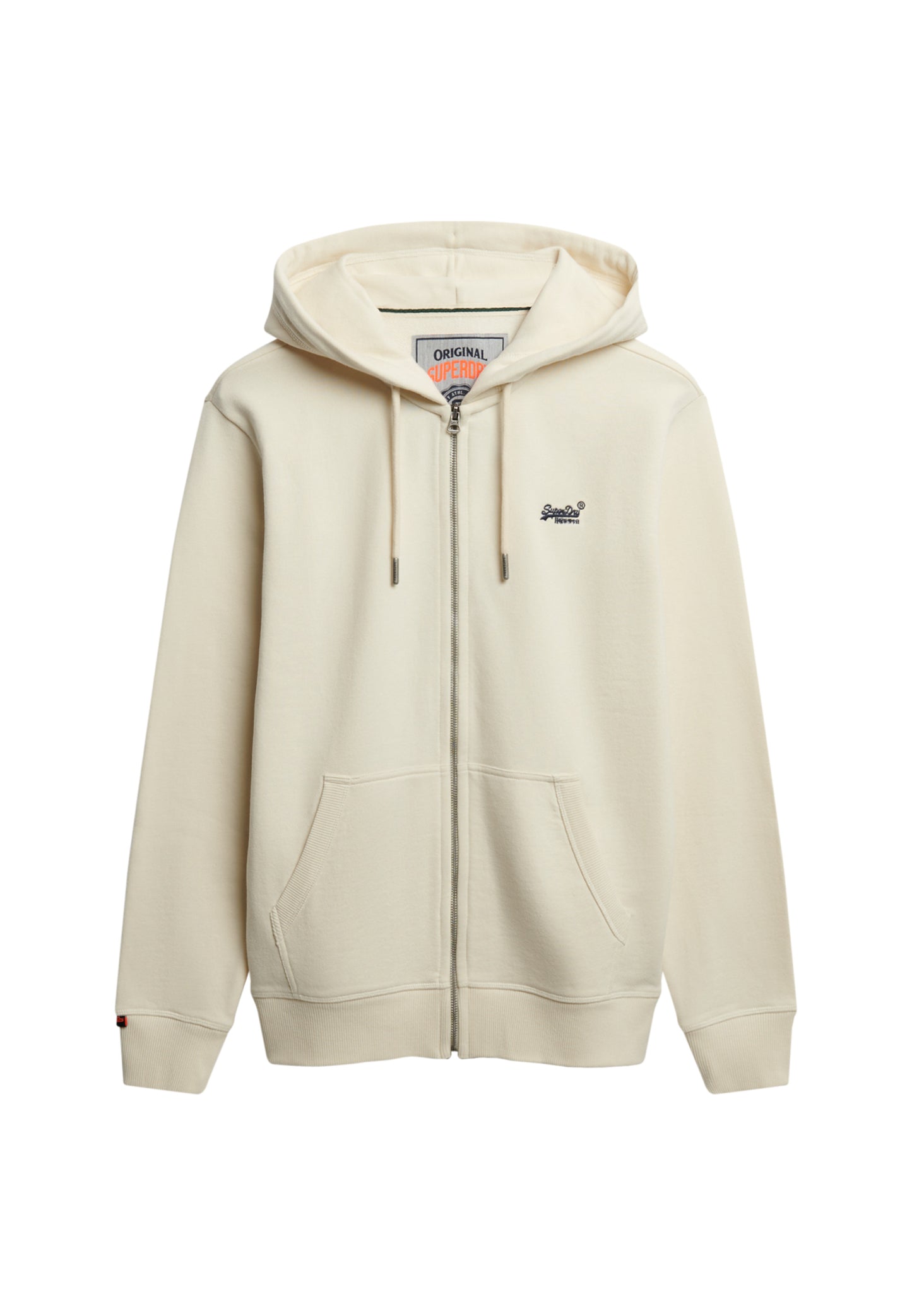 Essential Logo Half Brushed Zip Hoodie (6)