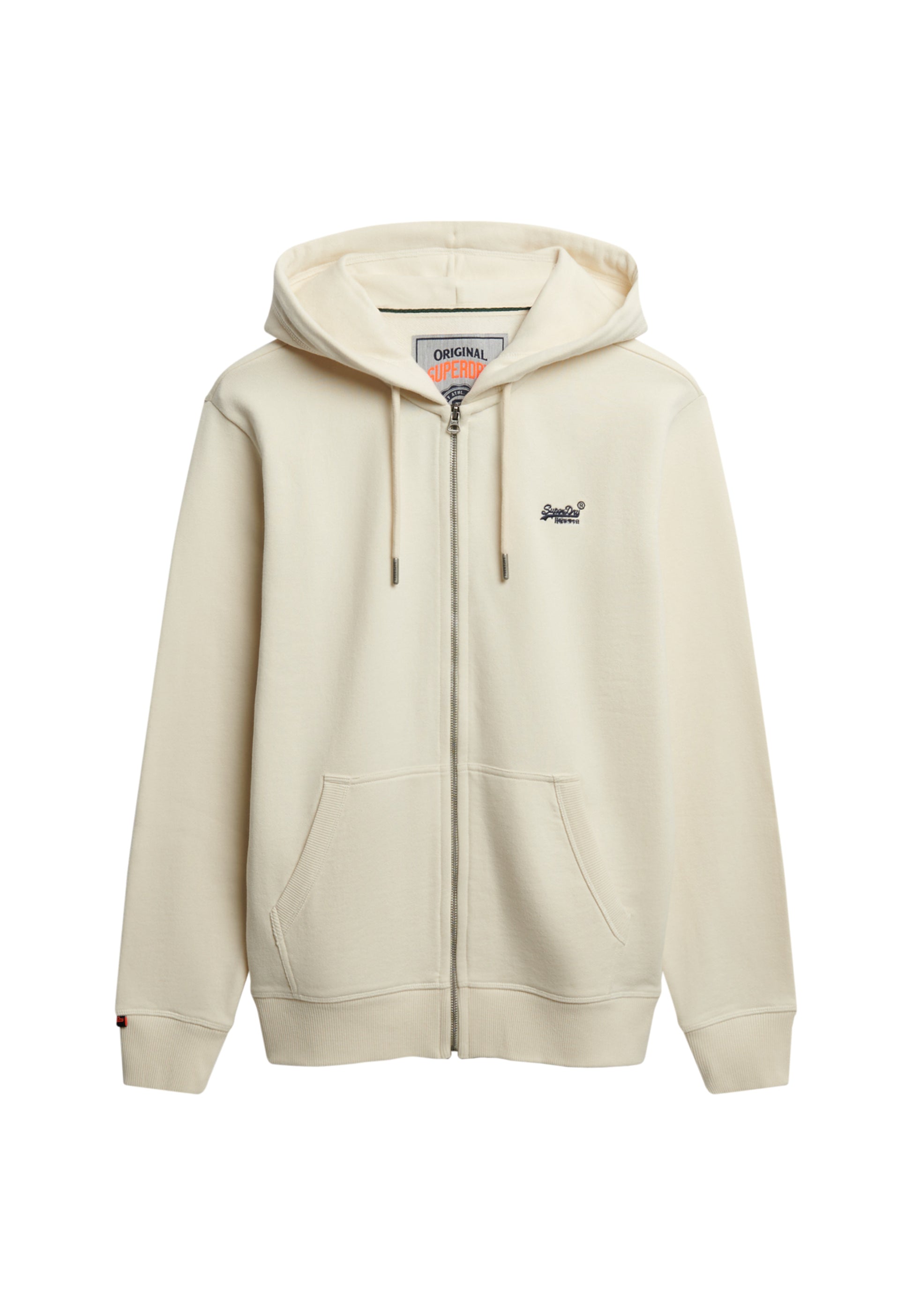 Essential Logo Half Brushed Zip Hoodie (6)
