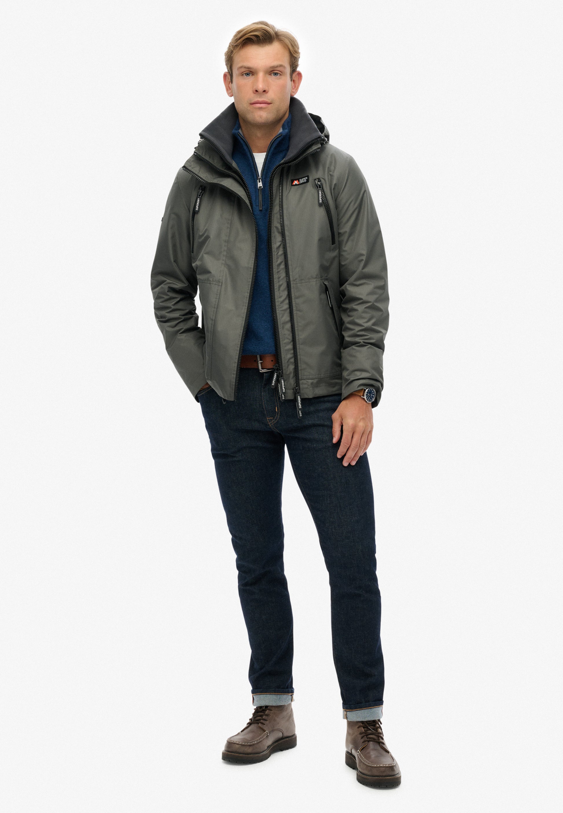 Hooded Mountain Windbreaker Jacket