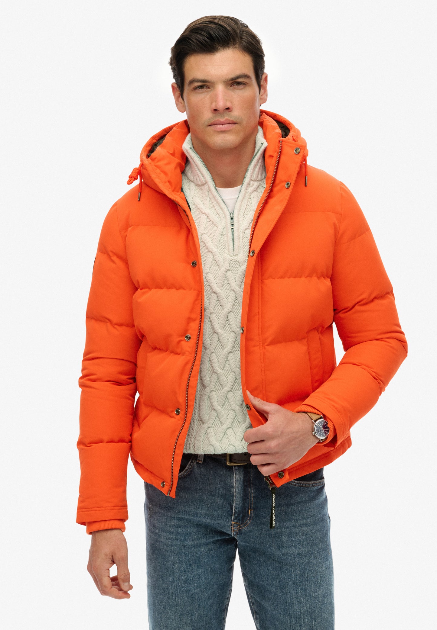 Everest Short Hooded Puffer Jacket (1)