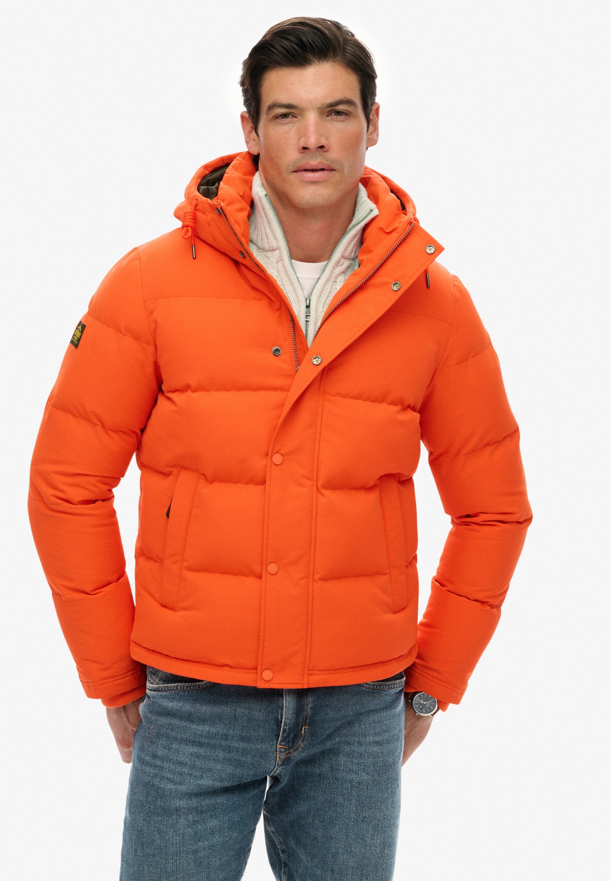 Everest Short Hooded Puffer Jacket (4)