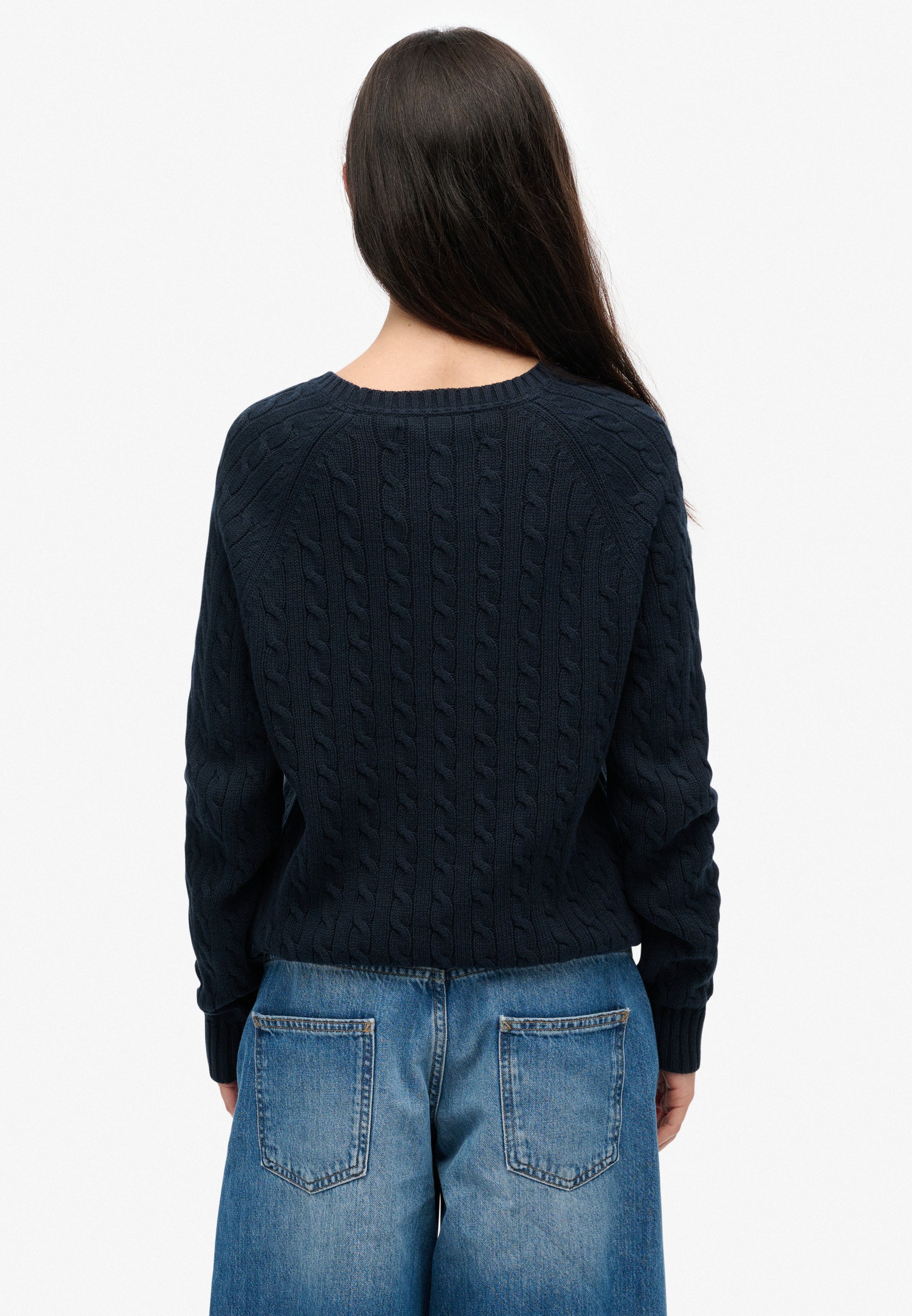 Slouchy Cable Flag Knit Jumper (3)