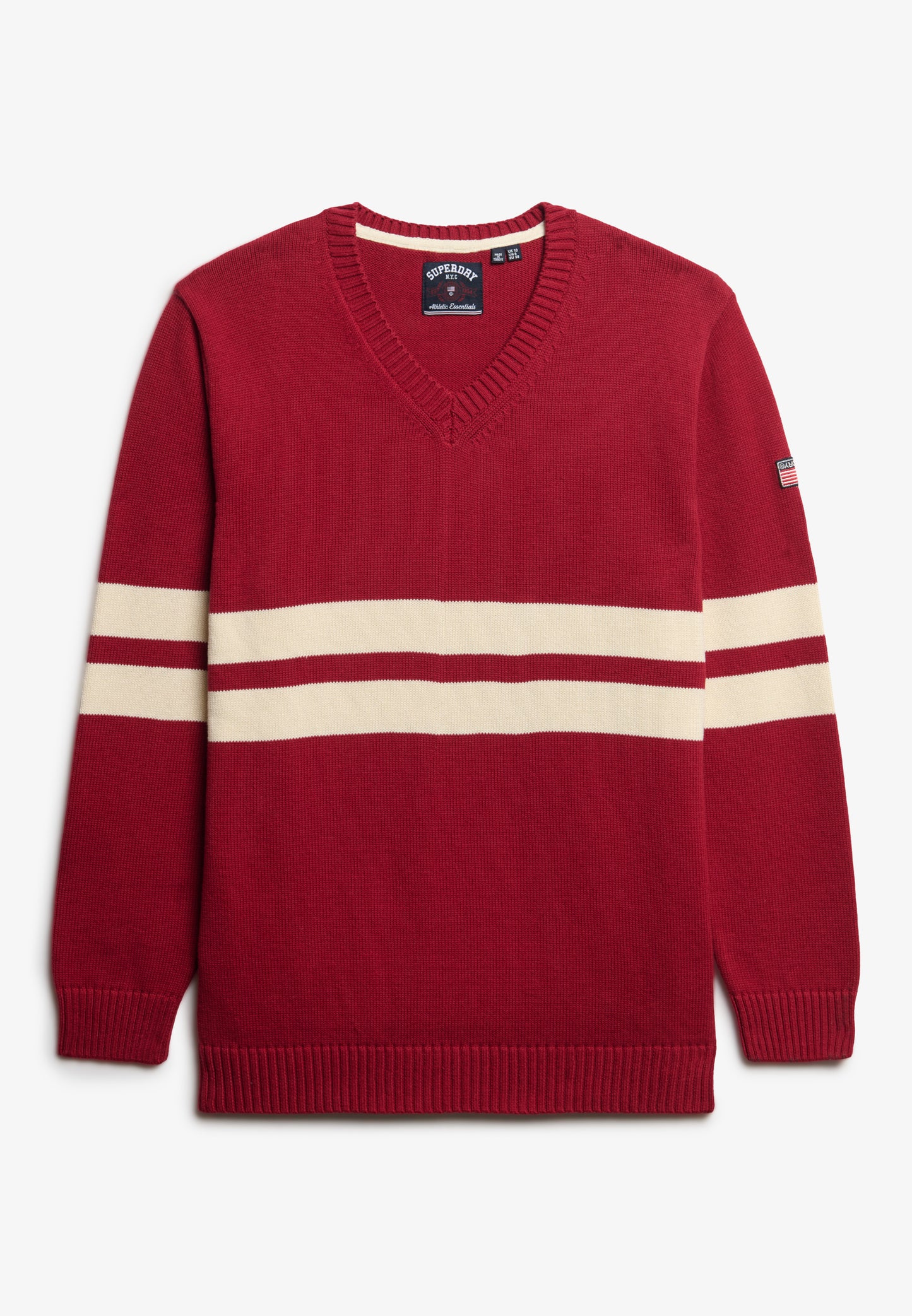 Oversized Striped V-Neck Jumper (6)