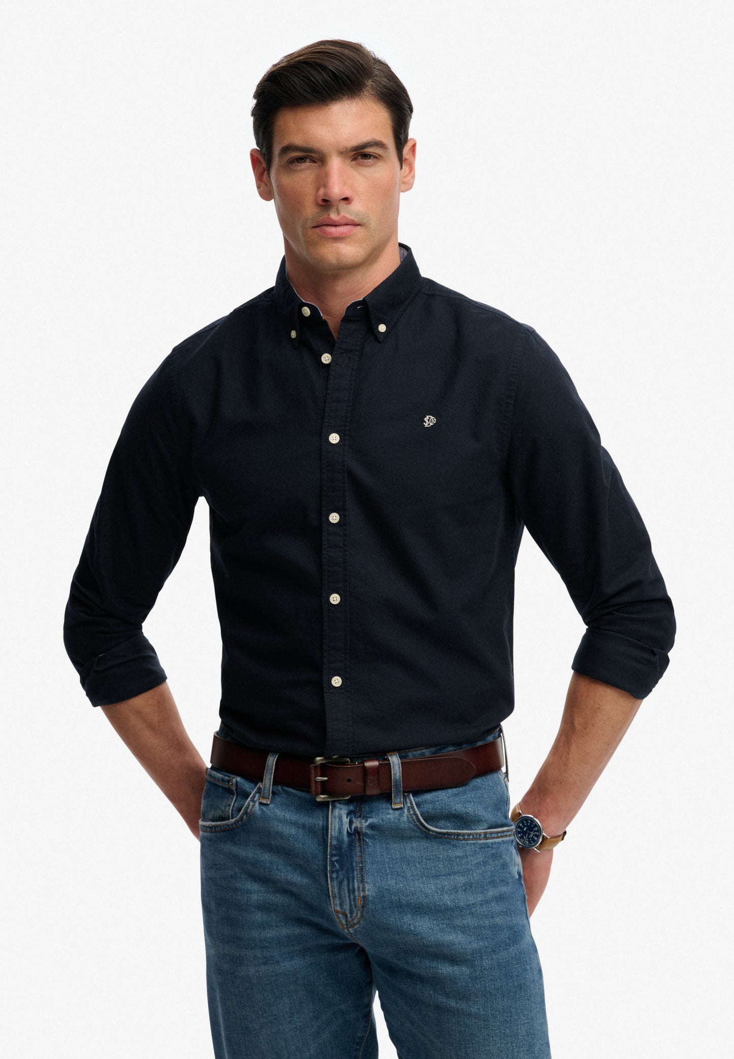 Preppy Oxford Long Sleeve Shirt